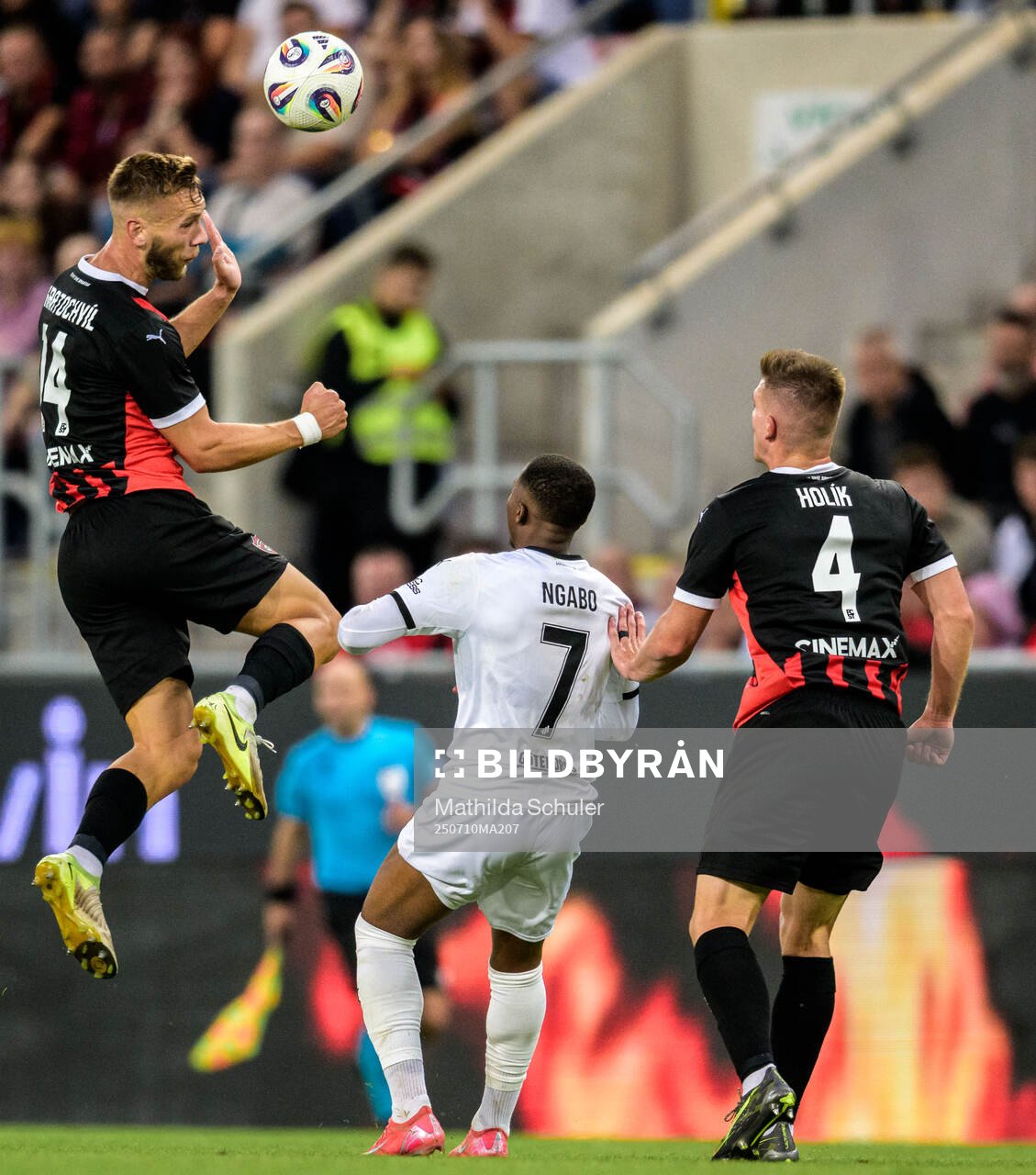 Milos Kratochvil and Libor Holik of Spartak Trnava and