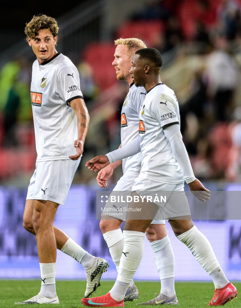 Silas Andersen, Mikkel Rygaard Jensen and Sanders Ngabo of