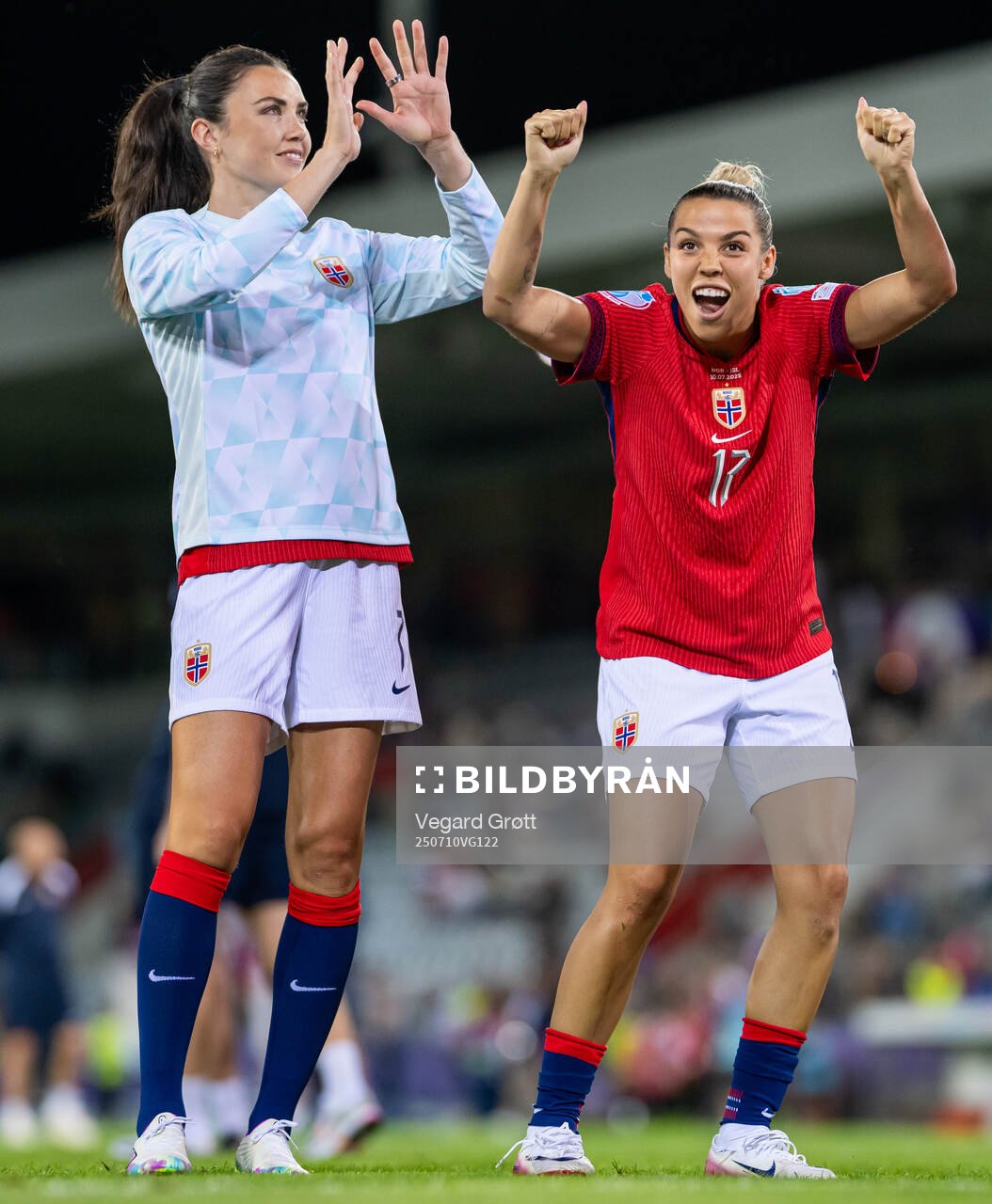 Ingrid Syrstad Engen and Aron Bizet Dønnum of Norway