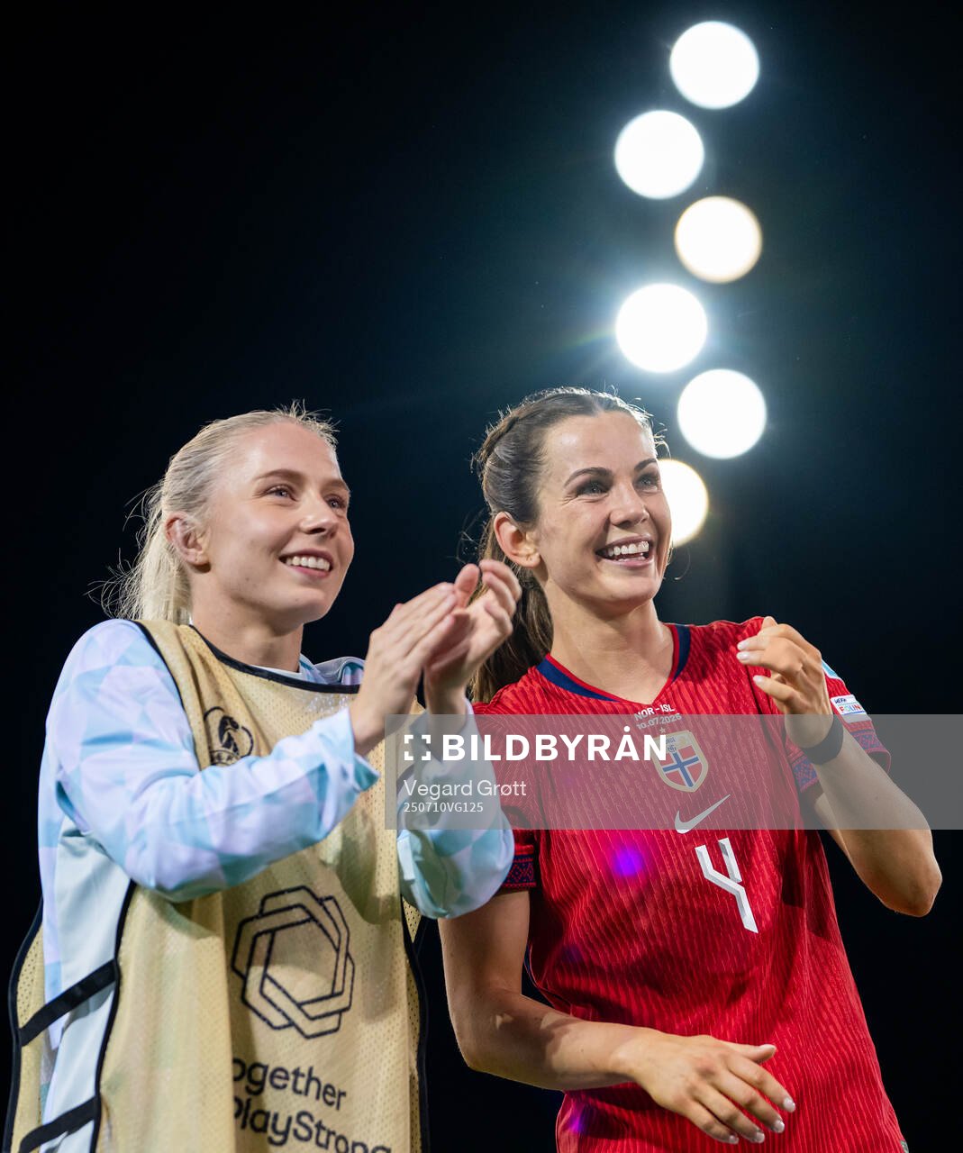 Thea Bjelde and Tuva Hansen of Norway