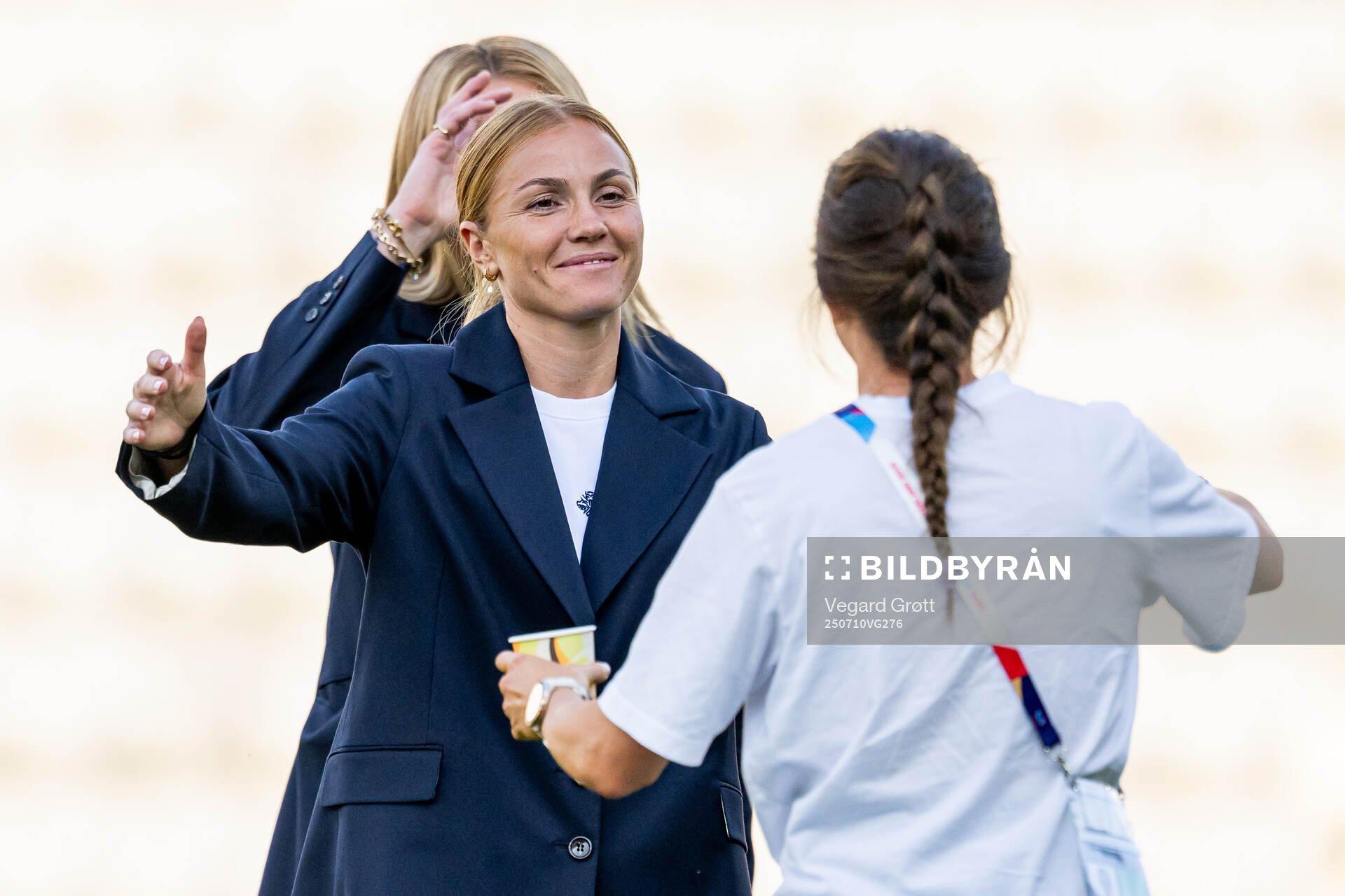 Glodis Viggosdottir of Iceland and Tuva Hansen of Norway