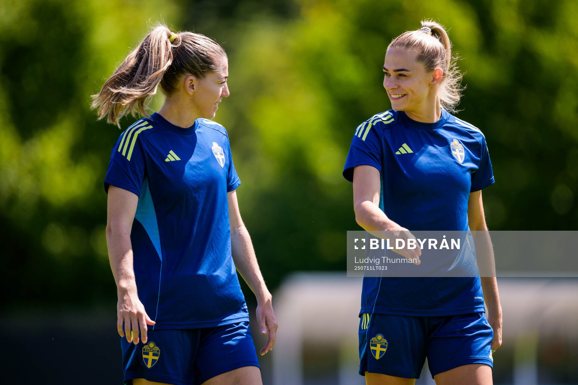 Linda Sembrant and Fridolina Rolfö of the Swedish women's