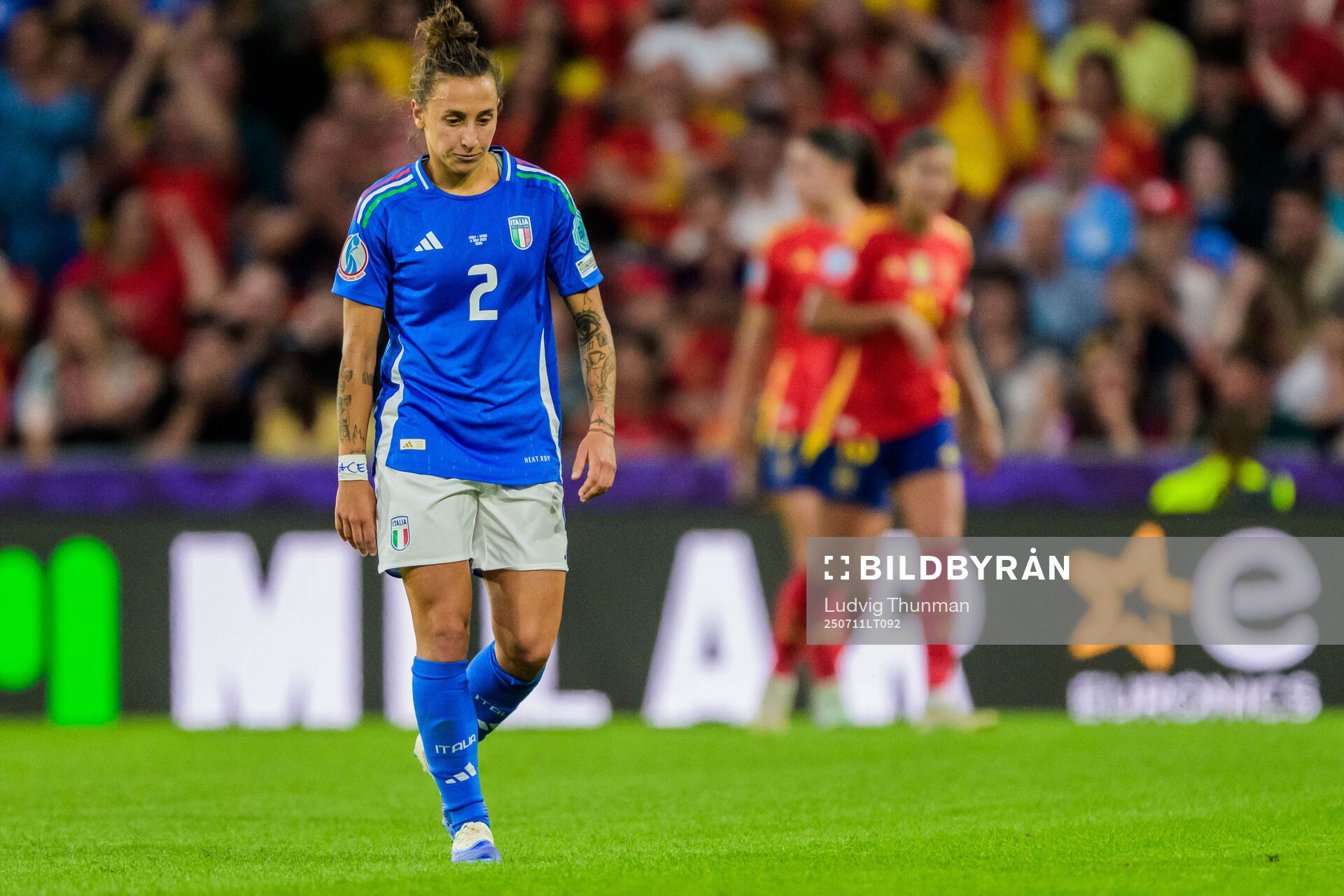 Elisabetta Oliviero of Italy looks dejected