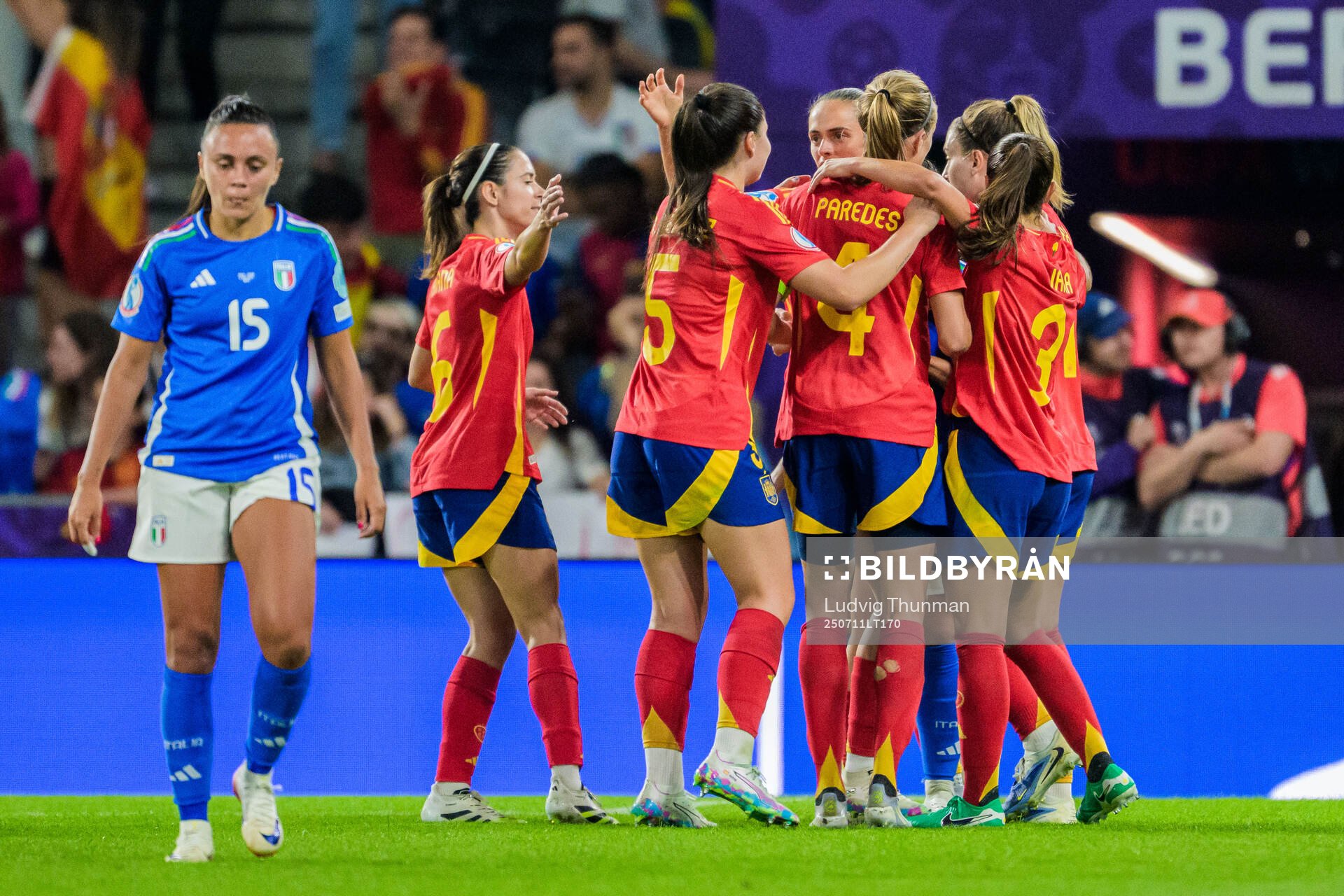 Annamaria Serturini of Italy looks dejected