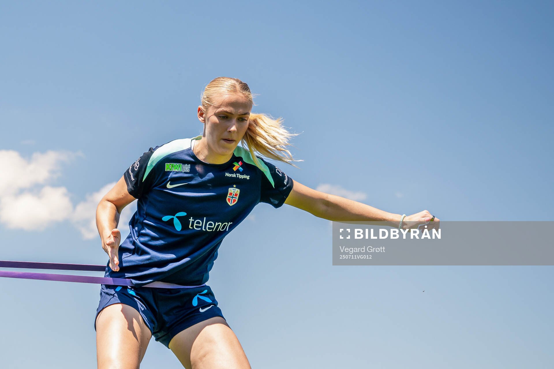 Goalkeeper Selma Panengstuen of the Norwegian women's
