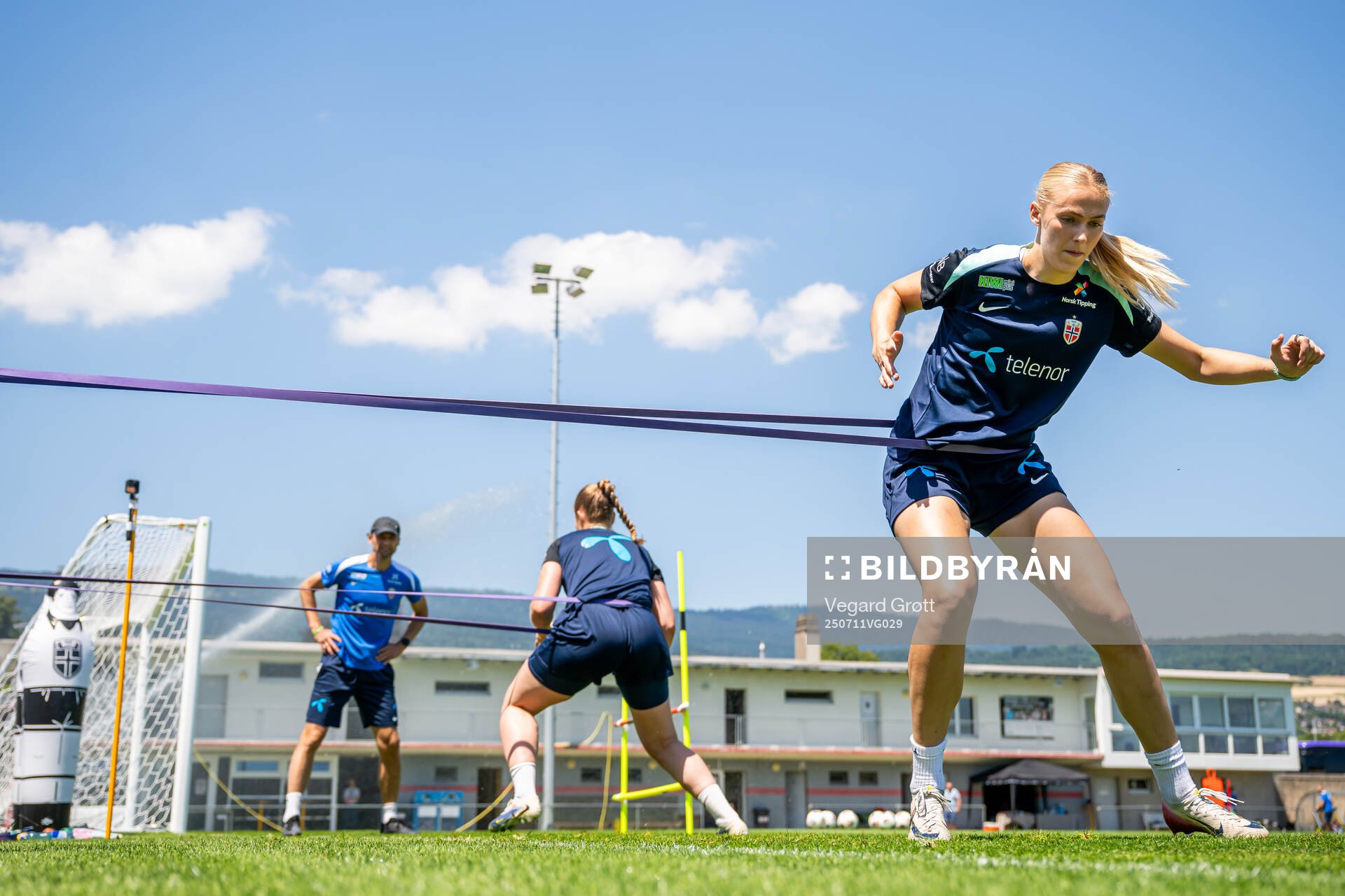 Goalkeeper Selma Panengstuen of the Norwegian women's