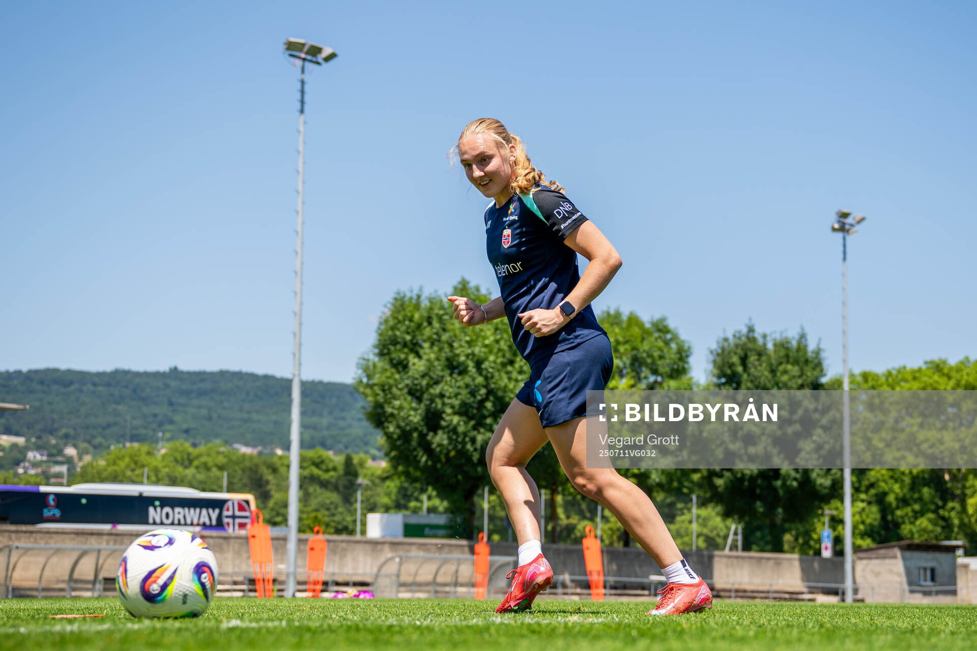 Goalkeeper Sunniva Skoglund of the Norwegian women's