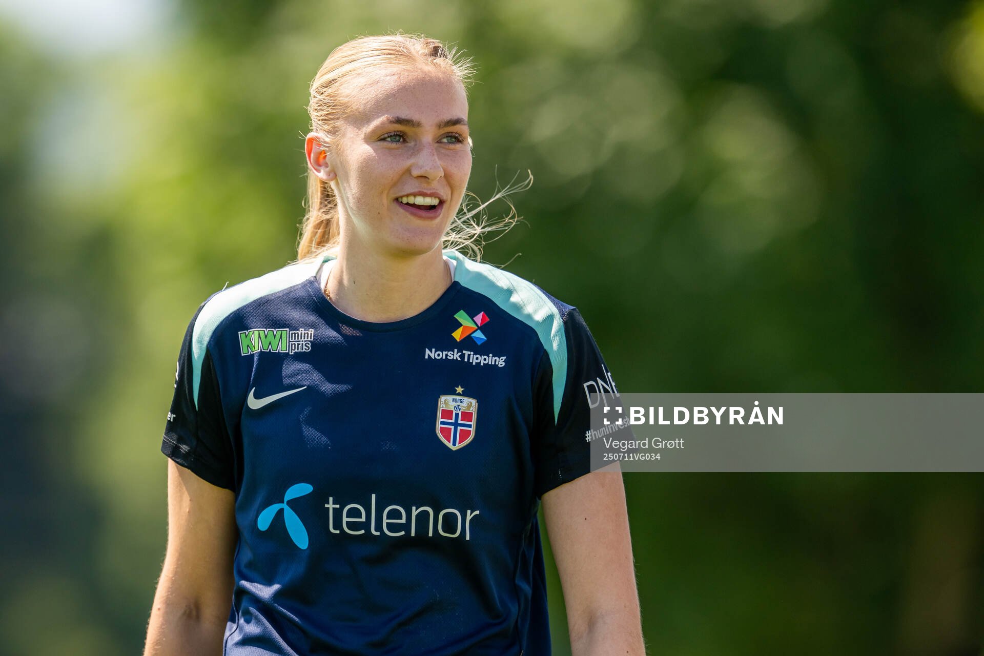 Goalkeeper Selma Panengstuen of the Norwegian women's