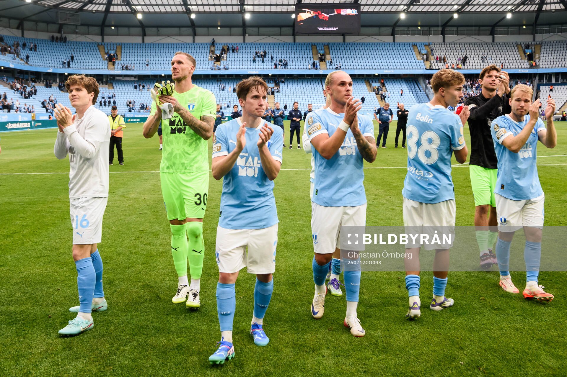Malmö FFs spelare jublar
