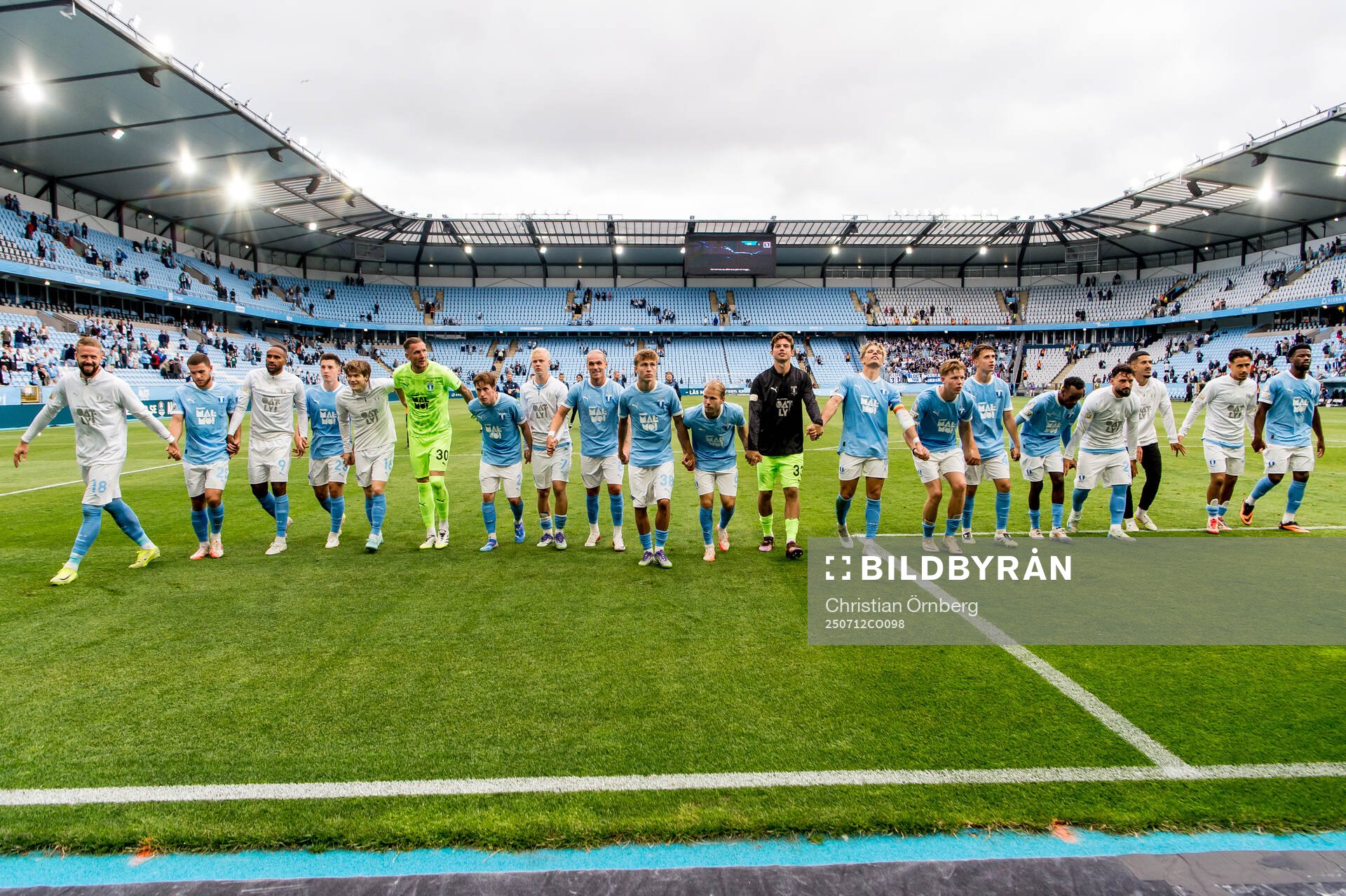 Malmö FFs spelare jublar