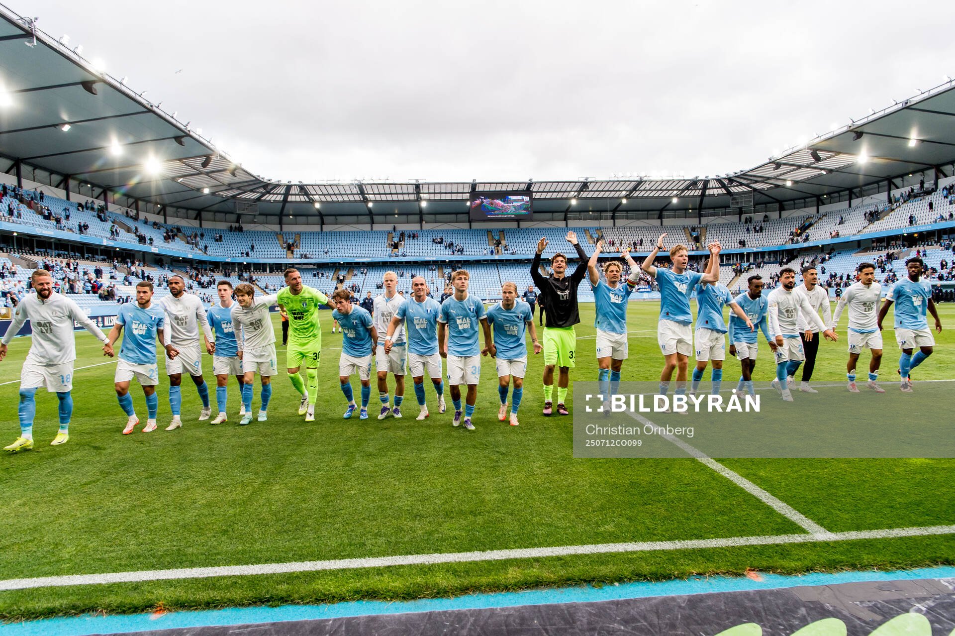 Malmö FFs spelare jublar