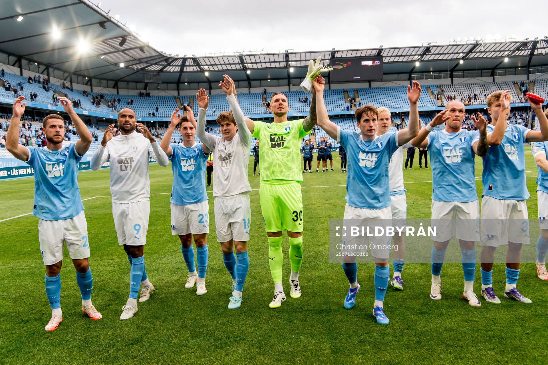 Malmö FFs spelare jublar