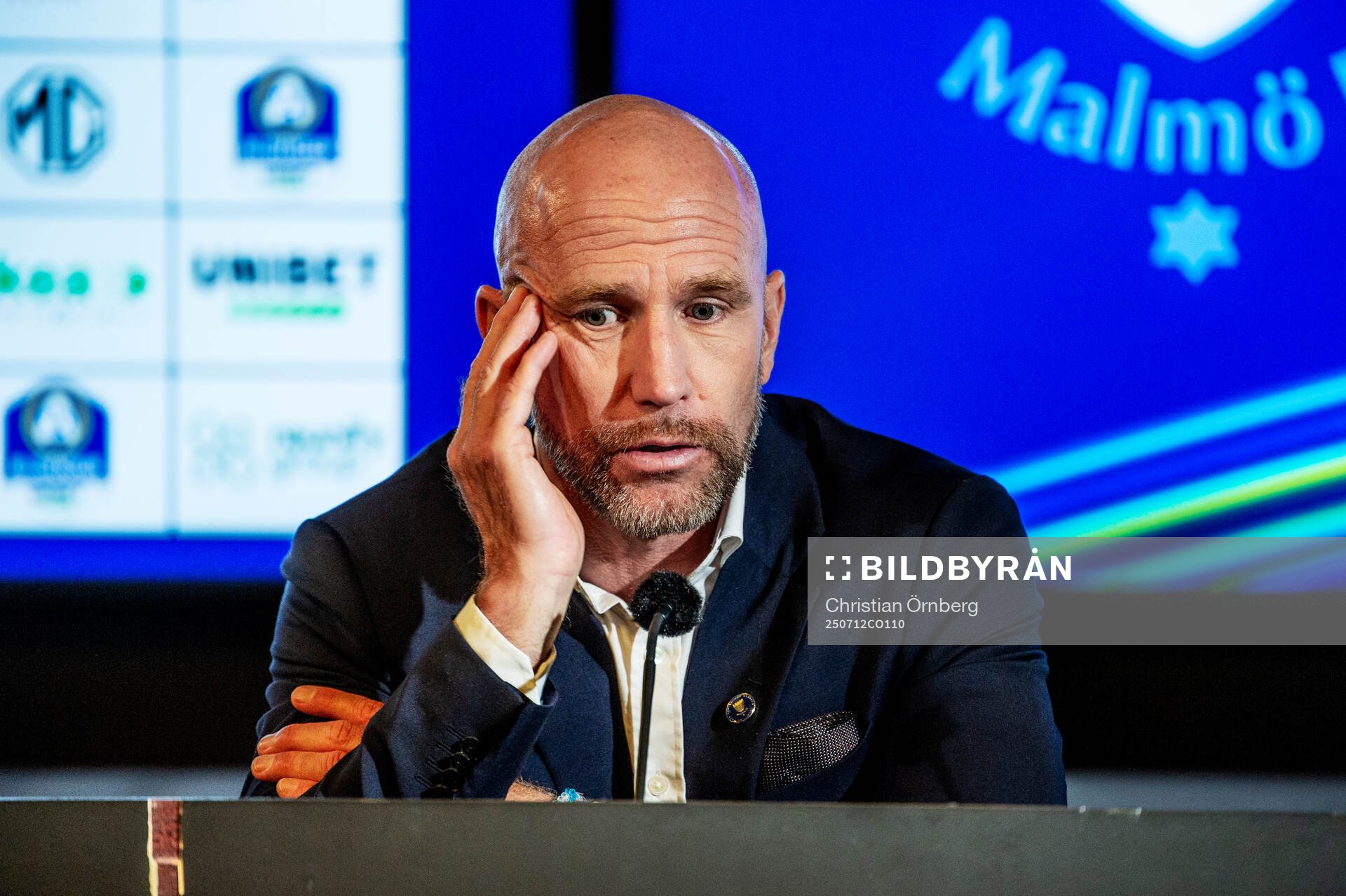 Malmö FFs huvudtränare Henrik Rydström på en