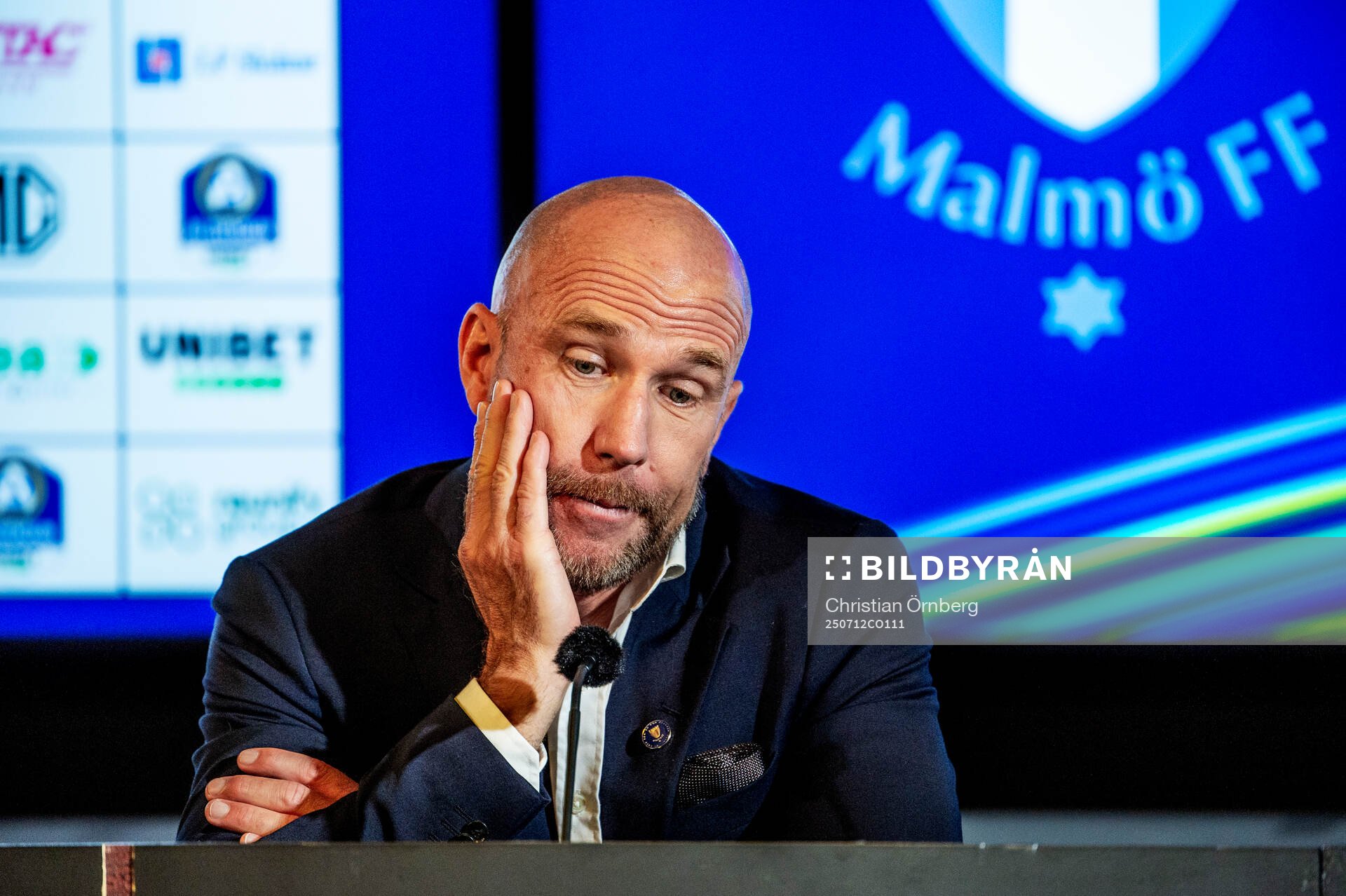Malmö FFs huvudtränare Henrik Rydström på en