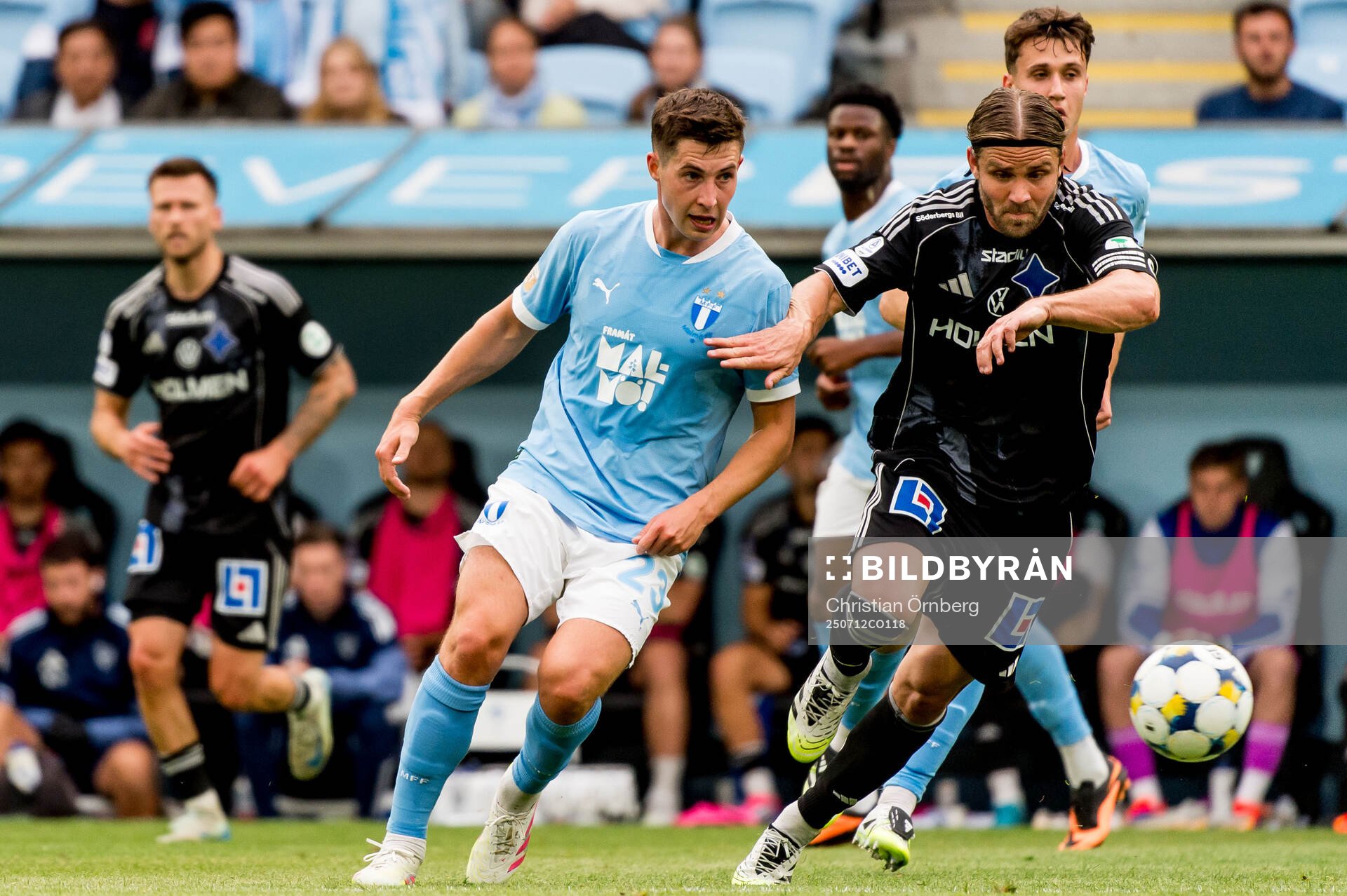 Malmö FFs Lasse Berg Johnsen och IFK Norrköpings