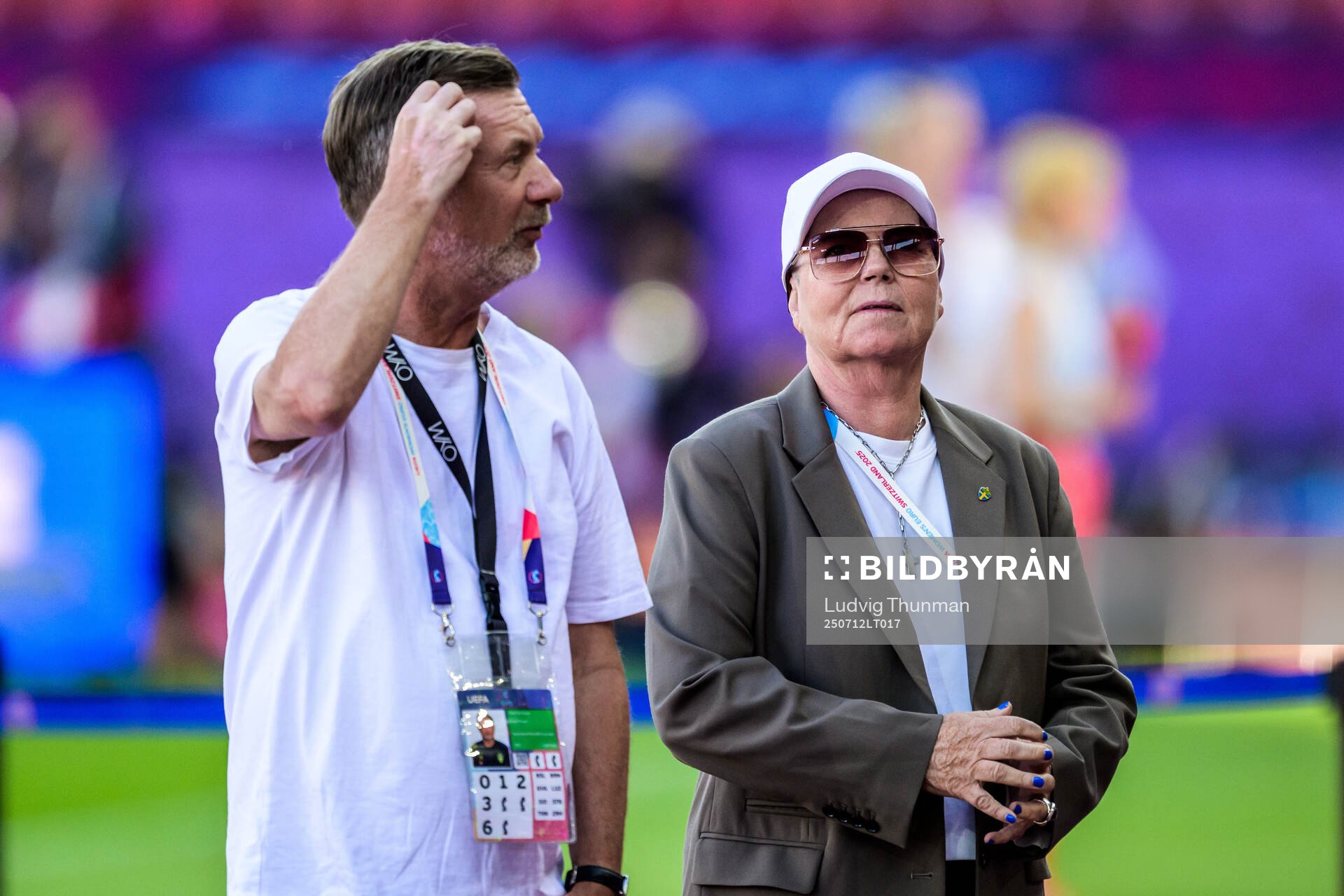 Head coach Peter Gerhardsson and head of delegation Marika
