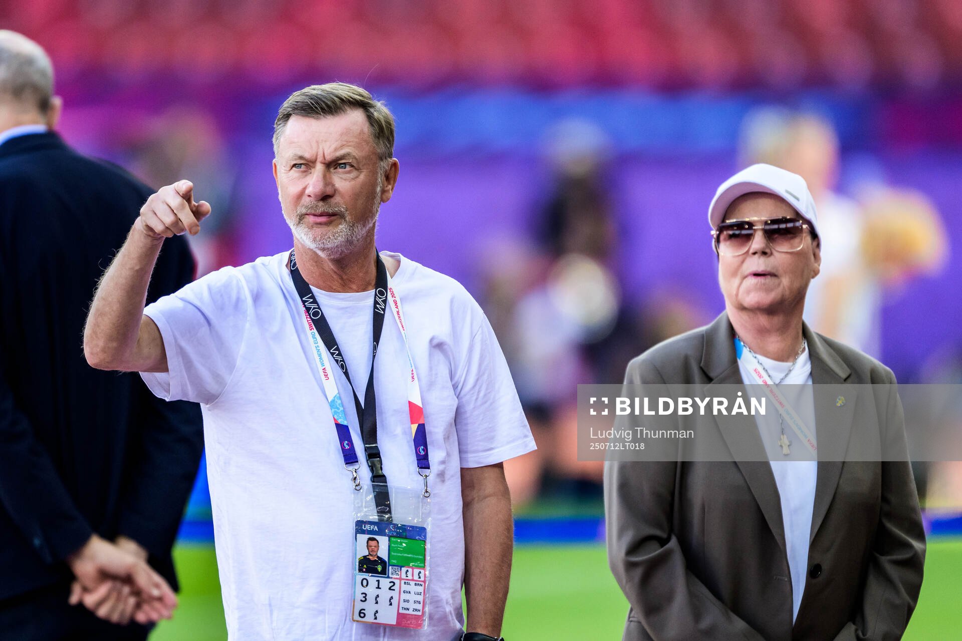 Head coach Peter Gerhardsson and head of delegation Marika
