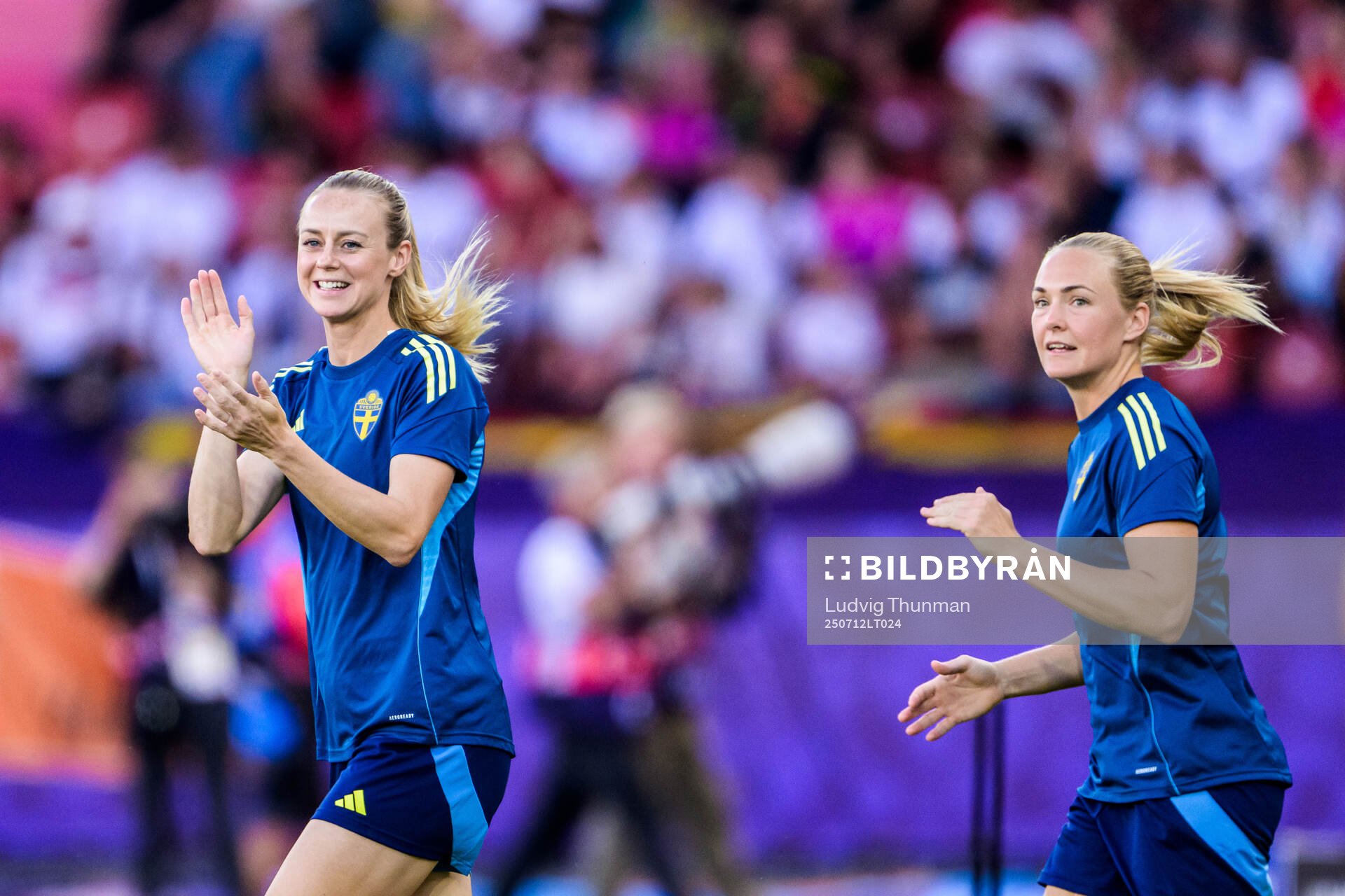 Amanda Ilestedt and Magdalena Eriksson of Sweden