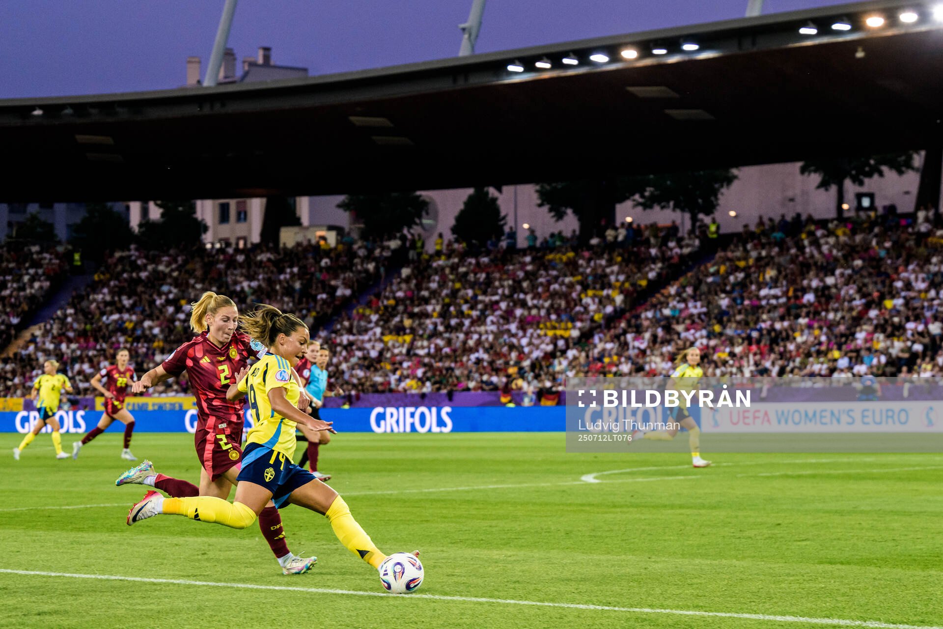 Sarai Linder of Germany and Johanna Rytting Kaneryd of