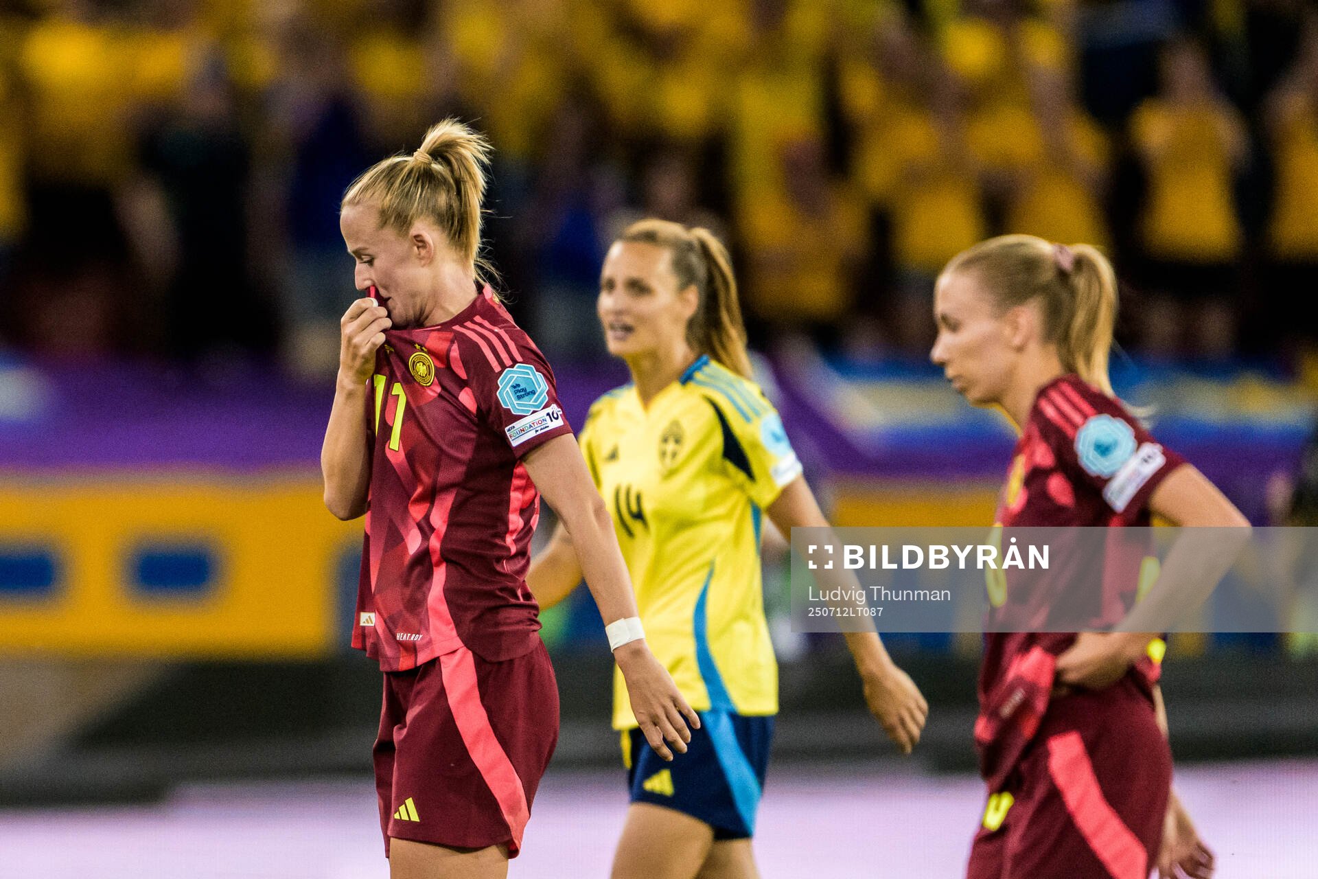 Lea Schuller of Germany looks dejected