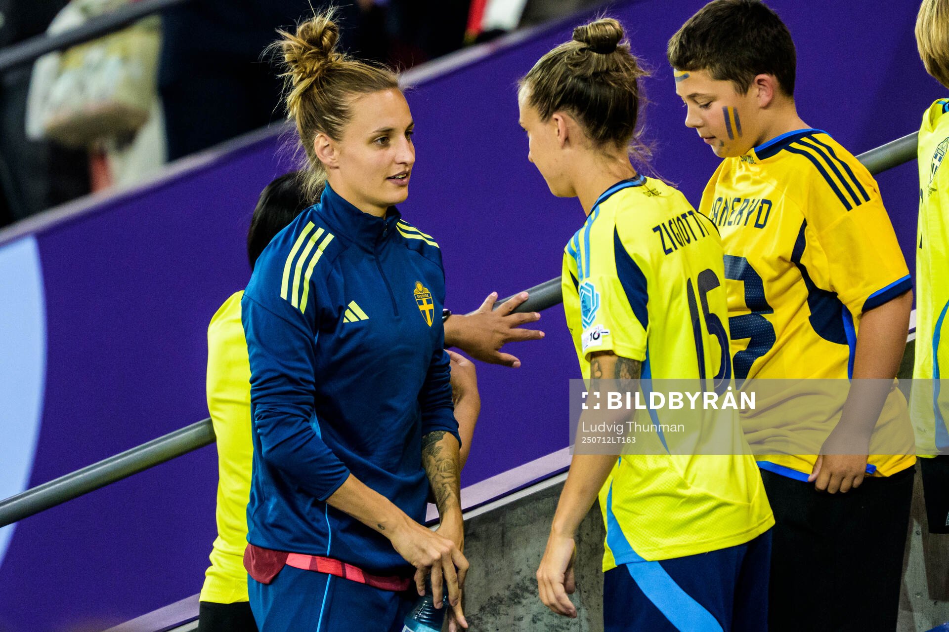 Nathalie Björn and Julia Zigiotti Olme of Sweden in the