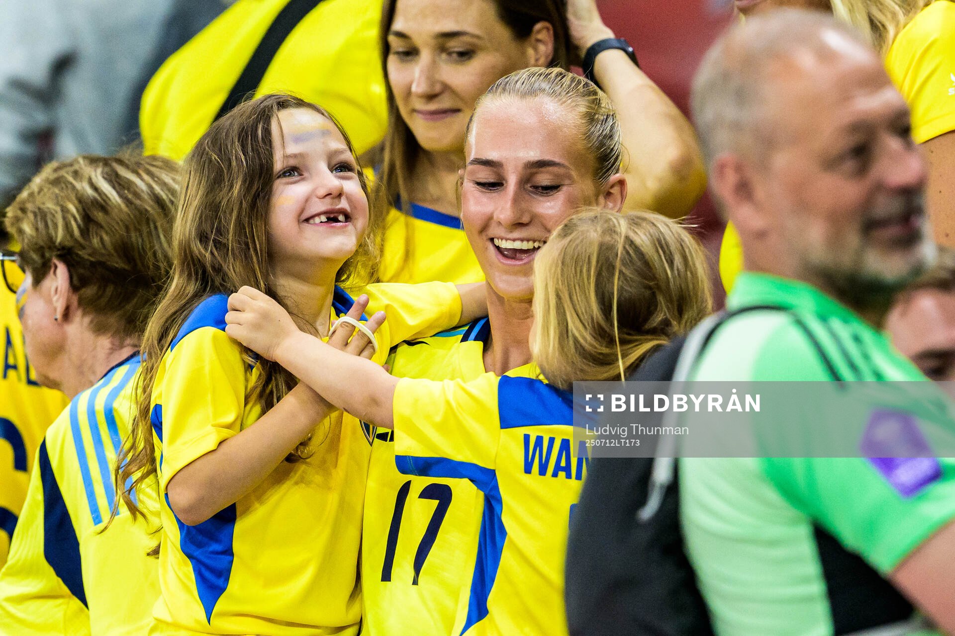 Ellen Wangerheim of Sweden in the stands