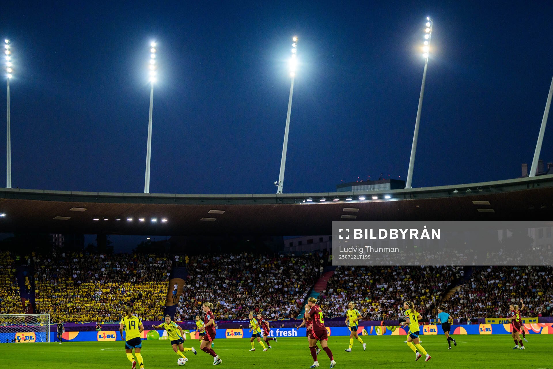 General view of the UEFA Women's Euro 2025 group stage