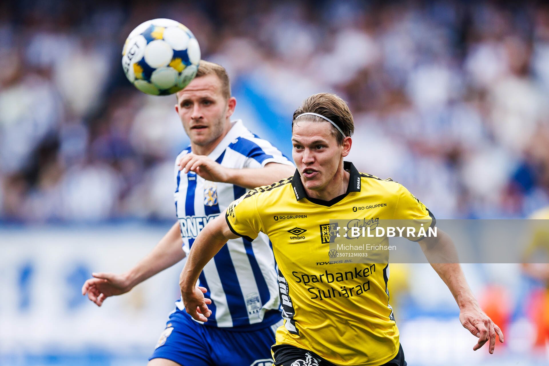 IFK Göteborgs Jonas Bager och Elfsborgs Taylor Silverholt
