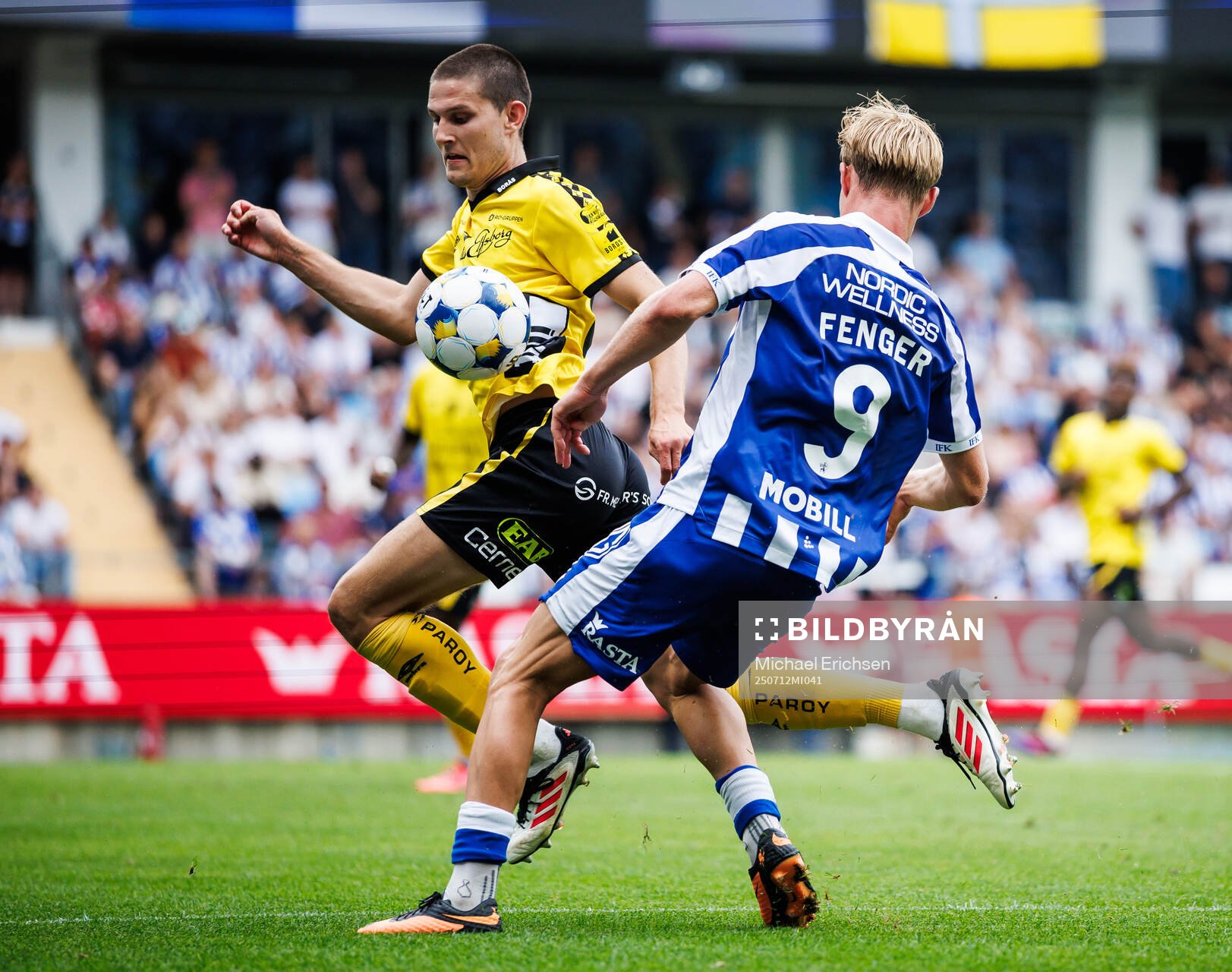 Elfsborgs Rasmus Wikström och IFK Göteborgs Max Fenger