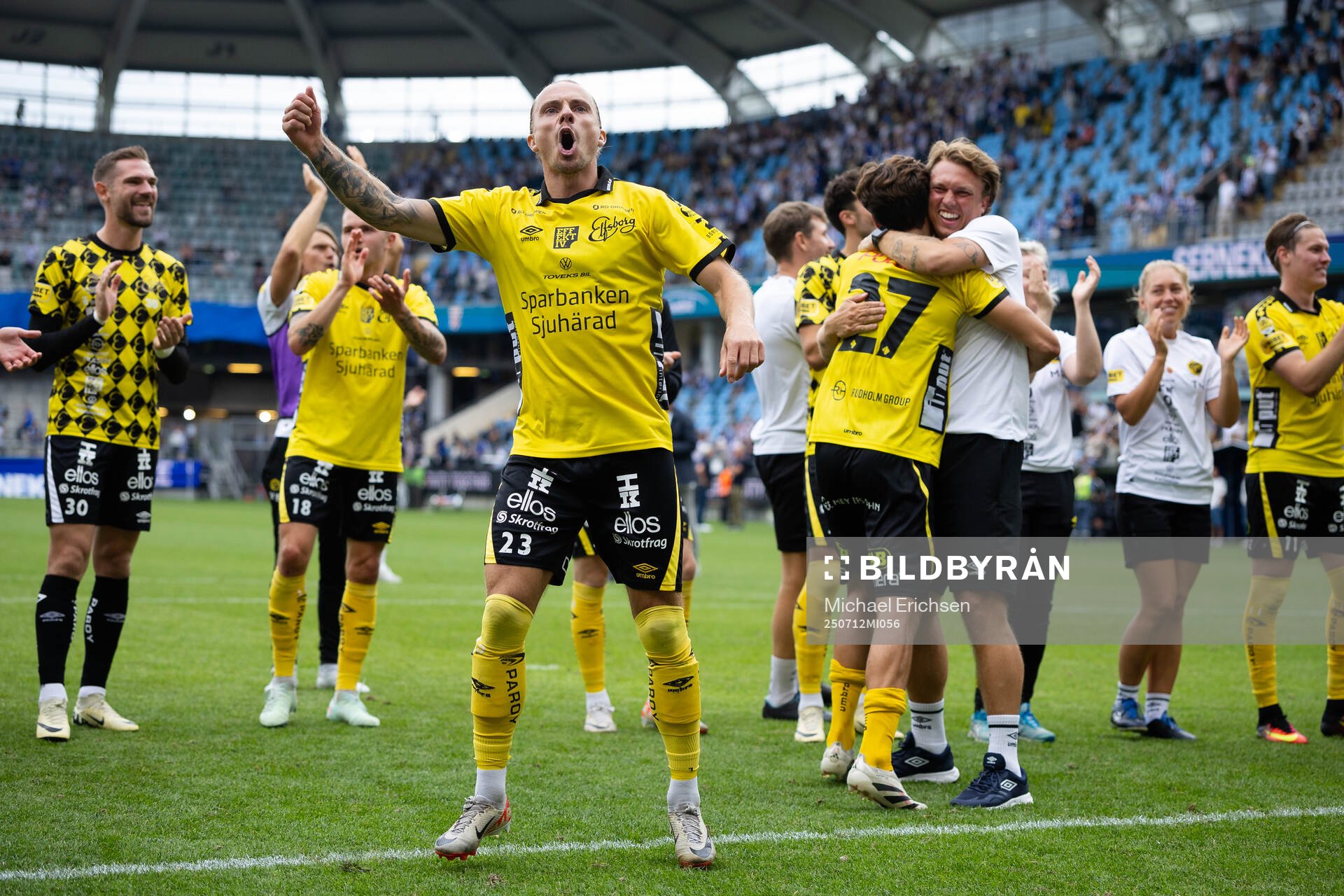Elfsborgs Niklas Hult jublar