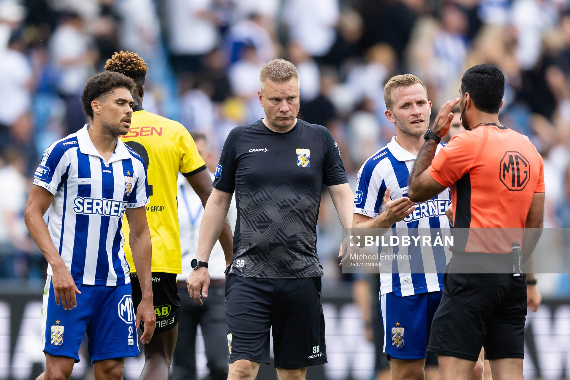 IFK Göteborgs Thomas Santos och tränare Stefan Billborn
