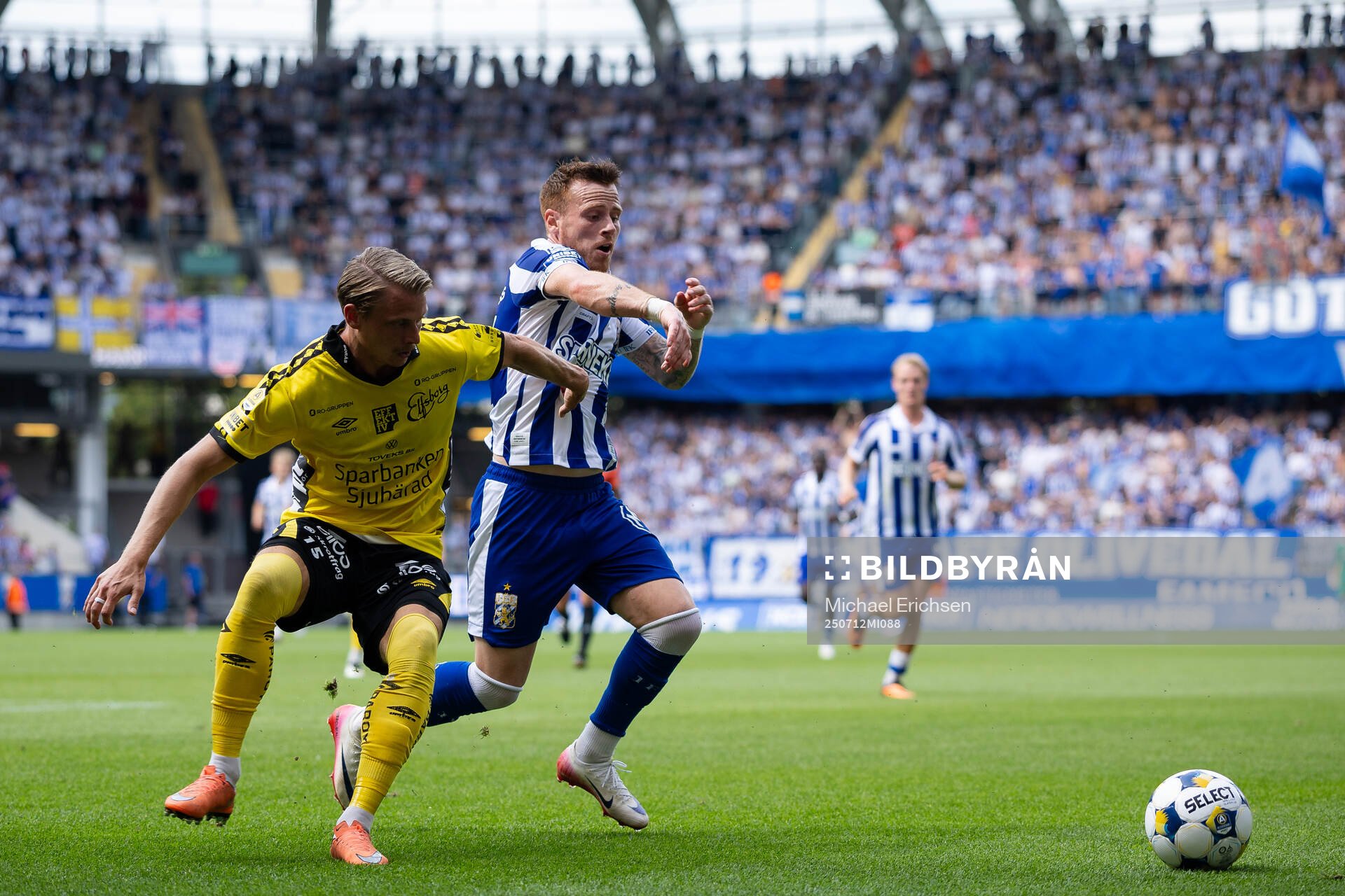 Elfsborgs Simon Hedlund och IFK Göteborgs Tobias Heintz