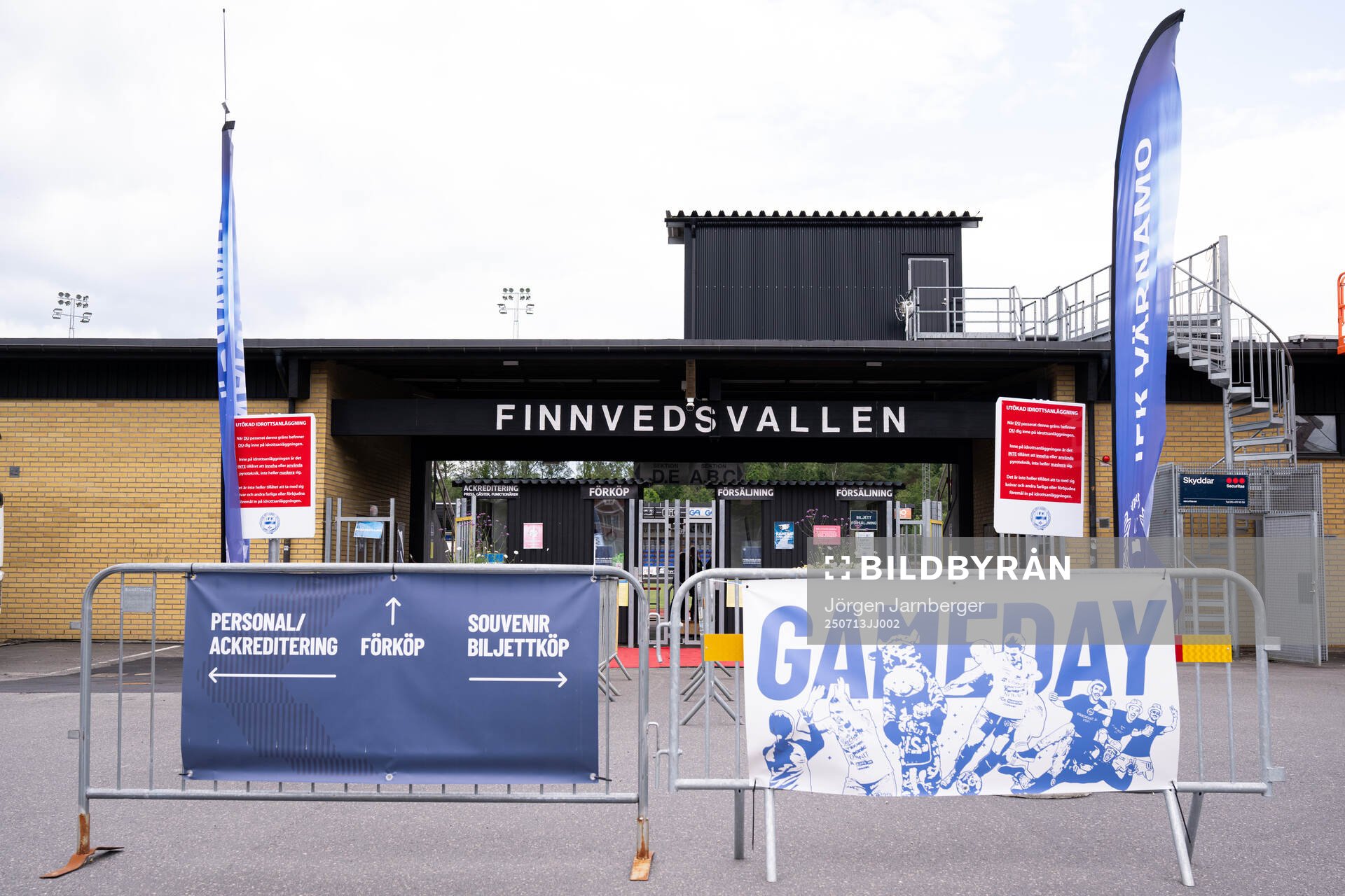 Entrén till Finnvedsvallen