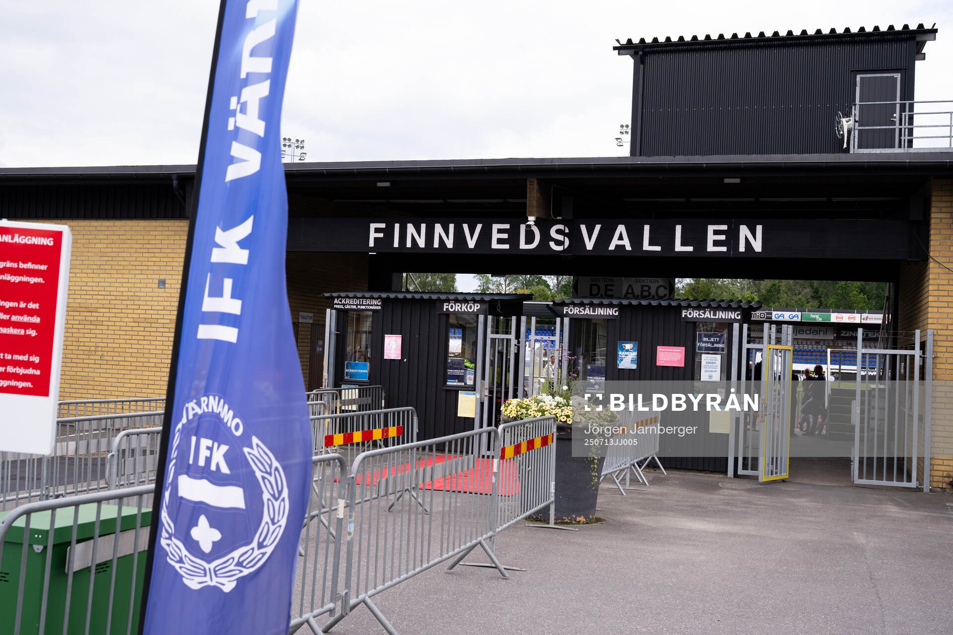 Entrén till Finnvedsvallen