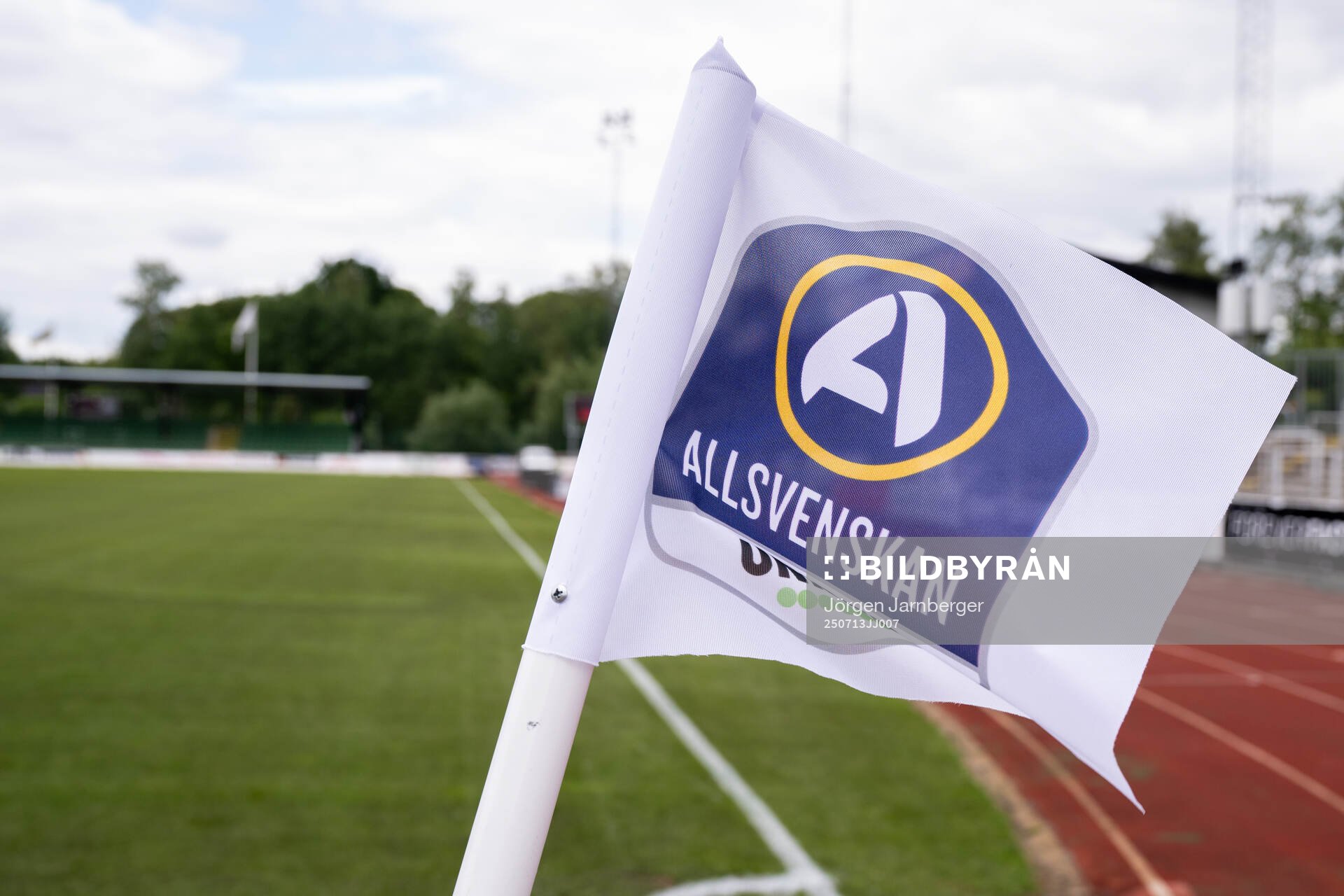 Hörnflagga på Finnvedsvallen