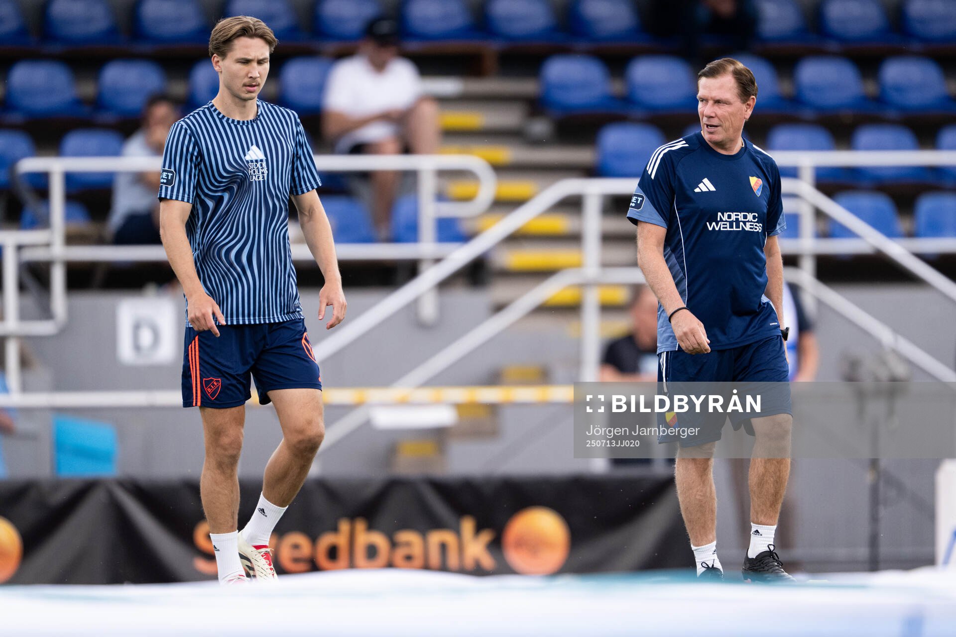 Djurgårdens Miro Tenho och. assisterande tränare Christer