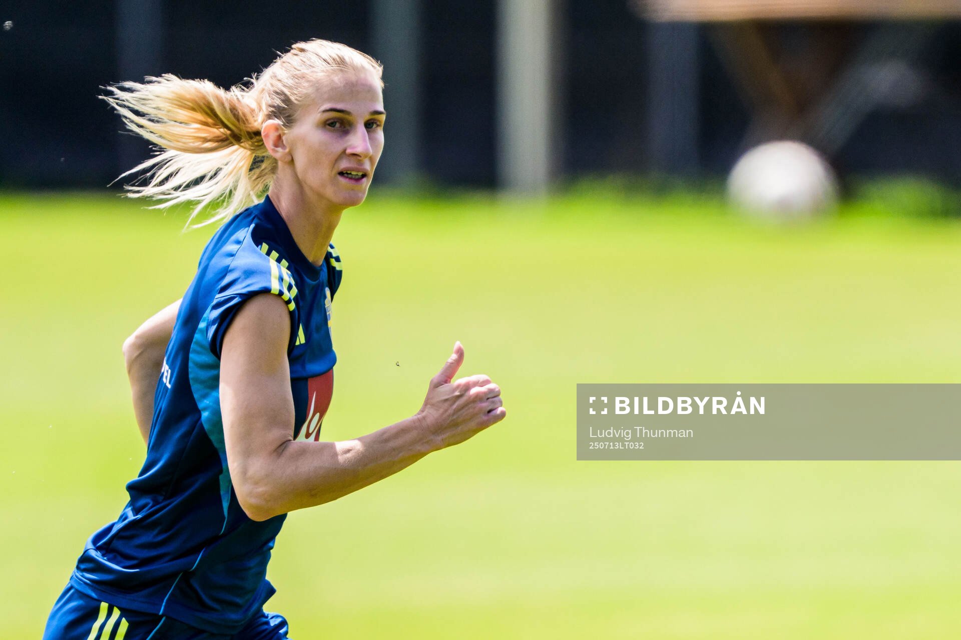 Sofia Jakobsson of the Swedish women's national football