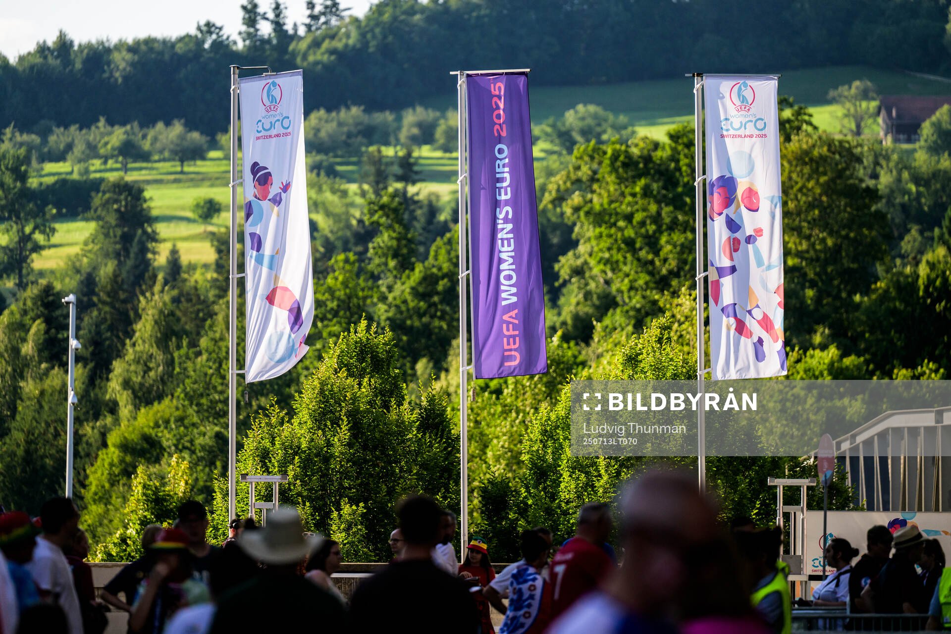 Flags of the UEFA Women's Euro 2025