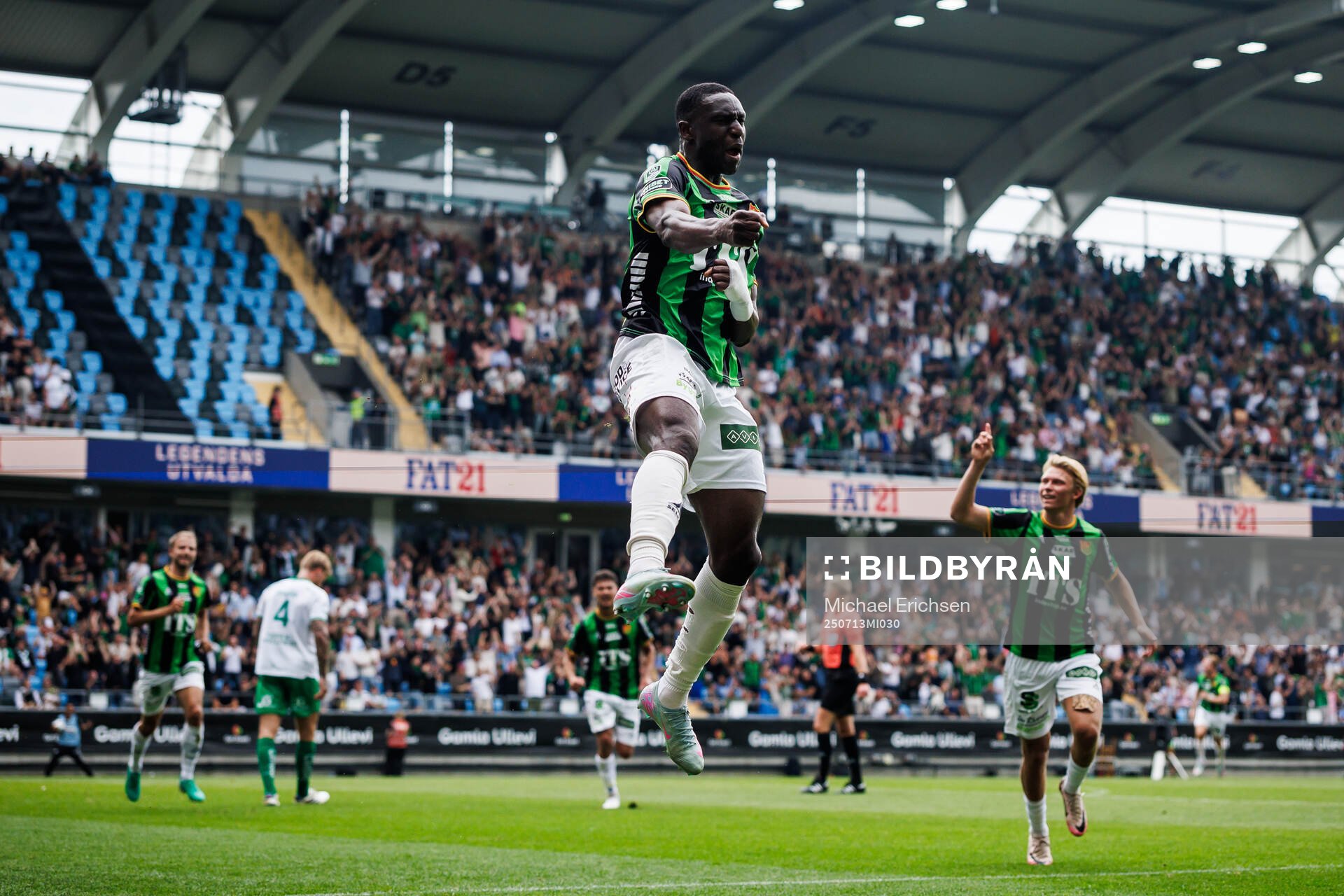 under fotbollsmatchen i Allsvenskan mellan GAIS och Hammarby