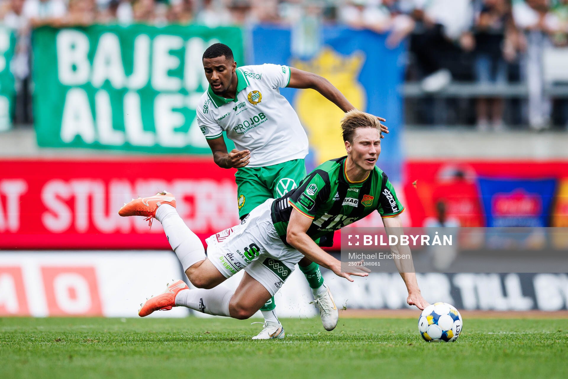 Hammarbys Paulos Abraham och GAIS Robin Frej