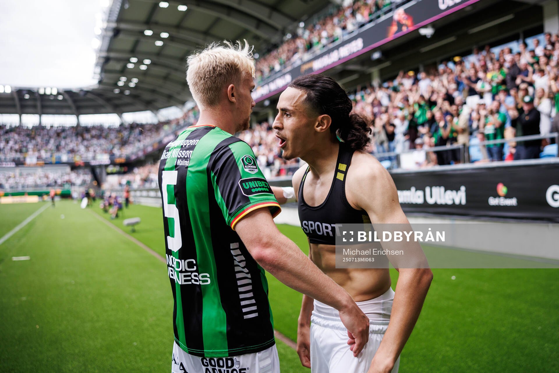 GAIS Amin Boudri och Robin Wendin Thomasson jublar