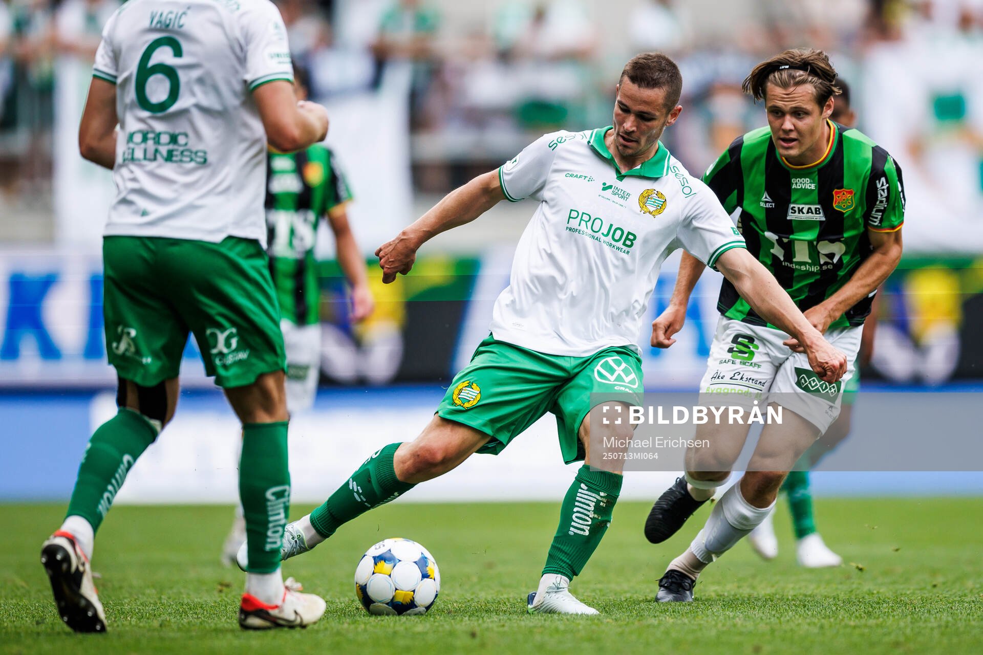 Hammarbys Oscar Johansson Schellhas och GAIS Axel Henriksson