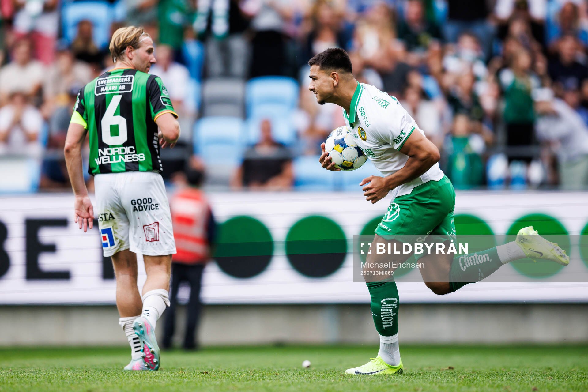 Hammarbys Jusef Erabi jublar