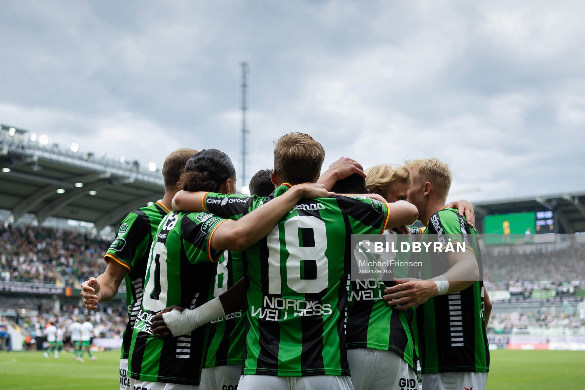 GAIS Ibrahim Diabate jublar med lagkamrater