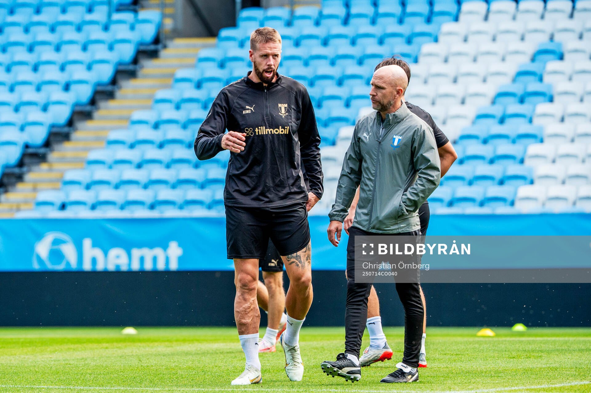 Pontus Jansson and Head coach Henrik Rydström