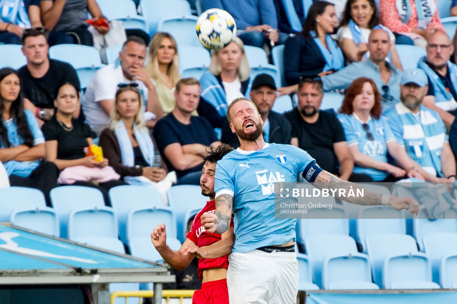 Pontus Jansson of Malmö FF and Giorgi Tabatadze of FC