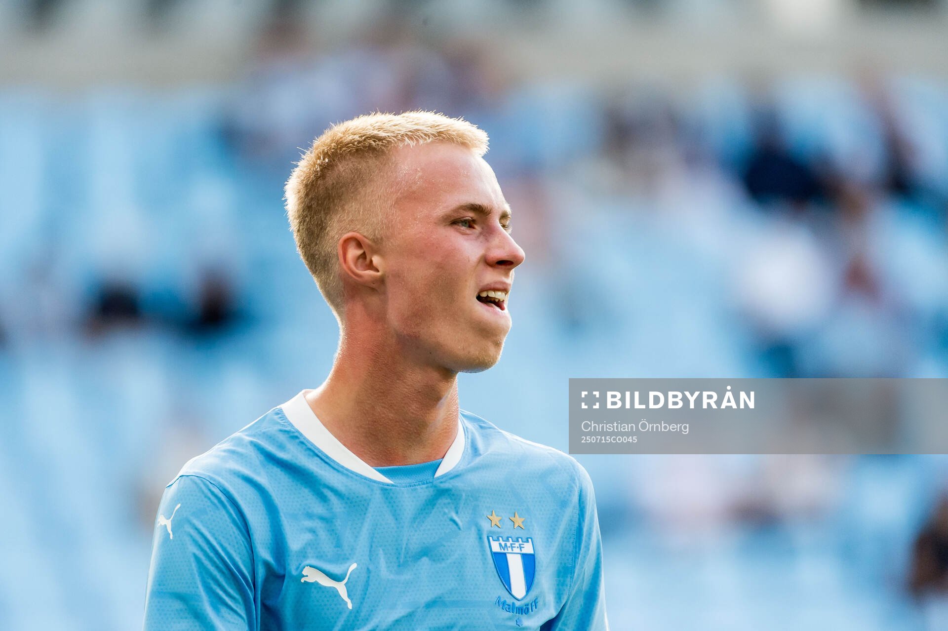 Daniel Gudjohnsen of Malmö FF looks dejected