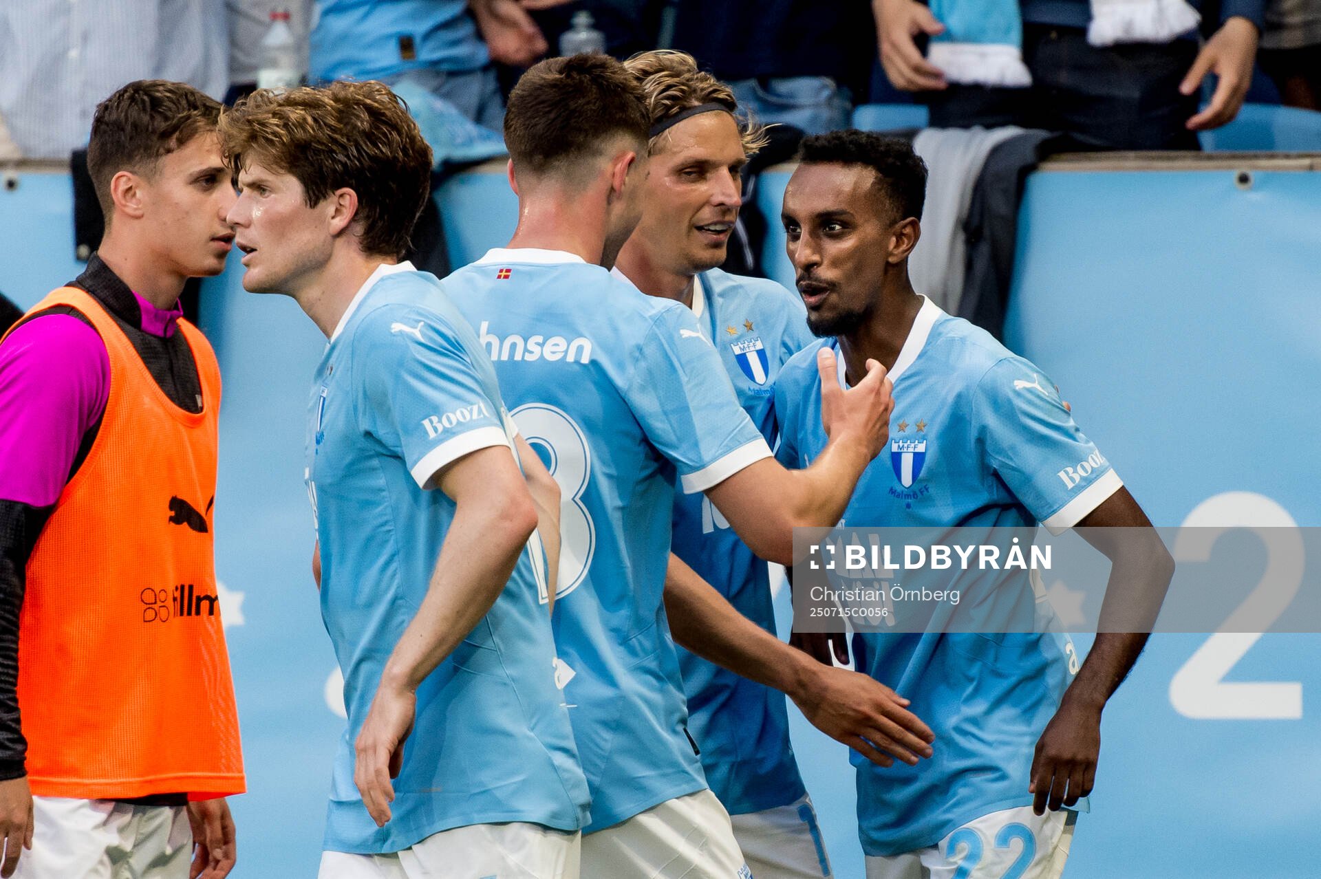 Taha Ali of Malmö FF celebrates