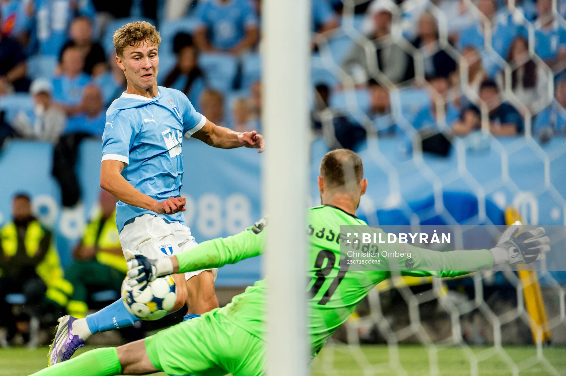 Hugo Bolin of Malmö FF and Giorgi Makaridze of FC Iberia