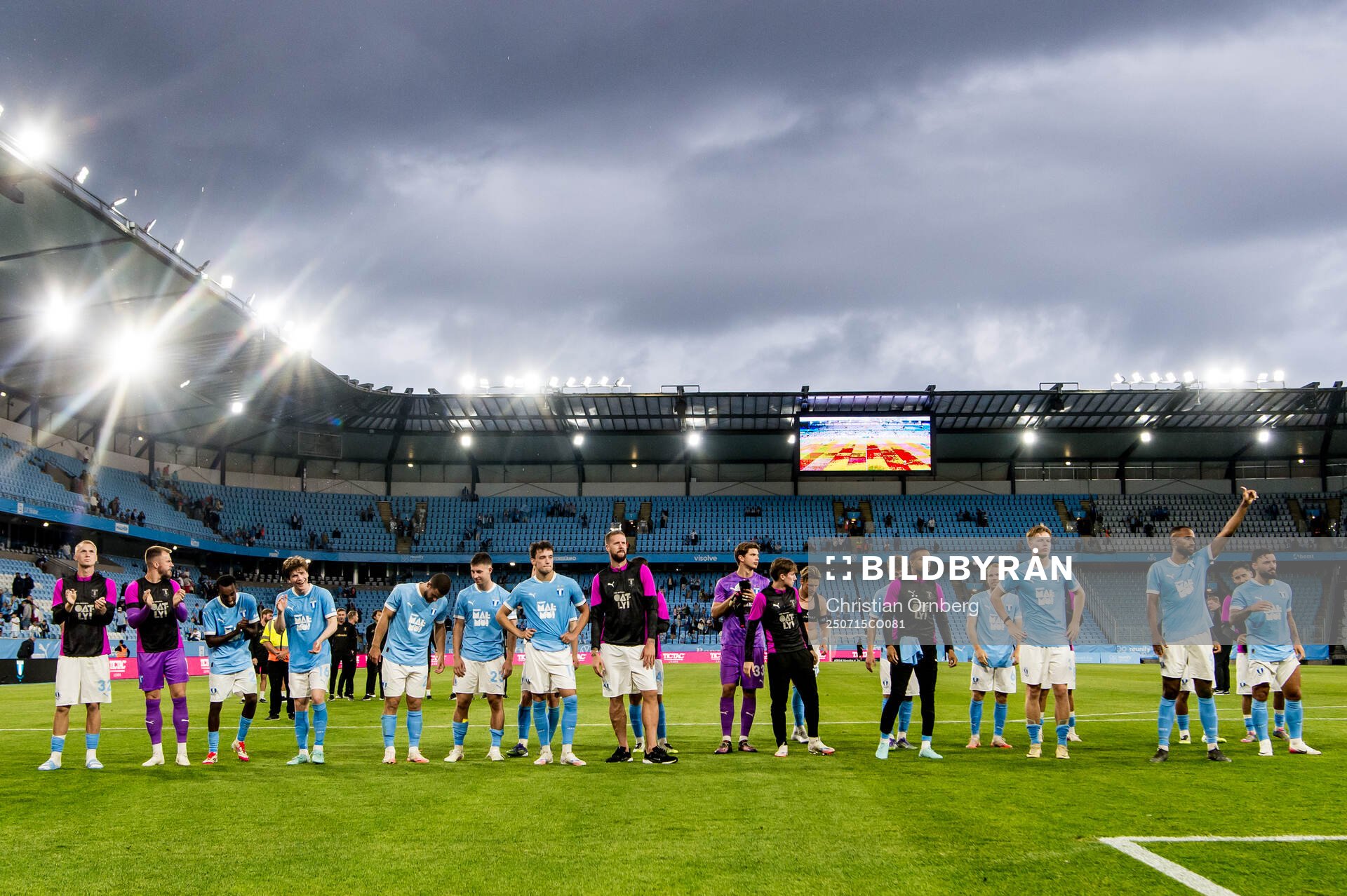 Players of Malmö FF celebrate
